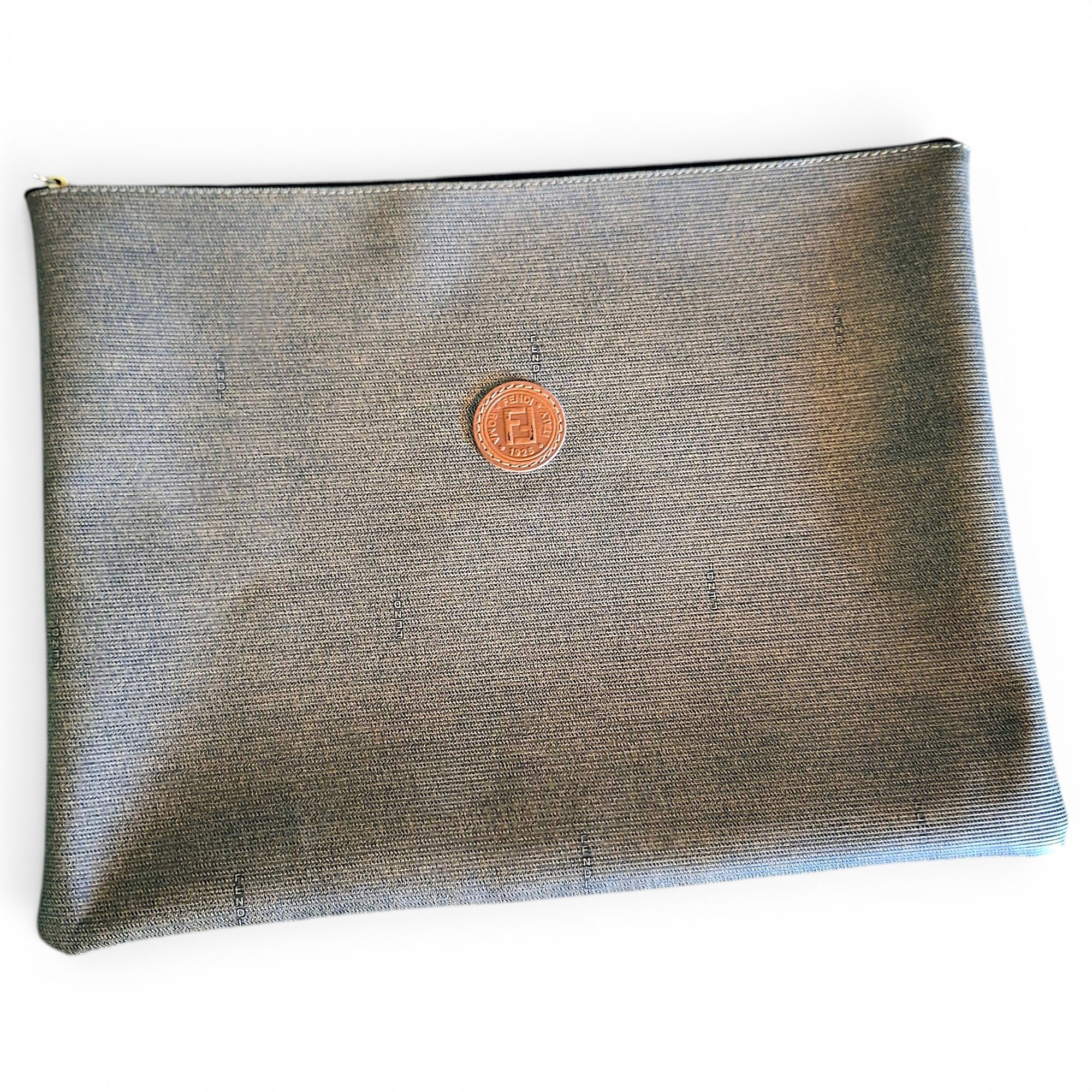 Leather clutch bag
