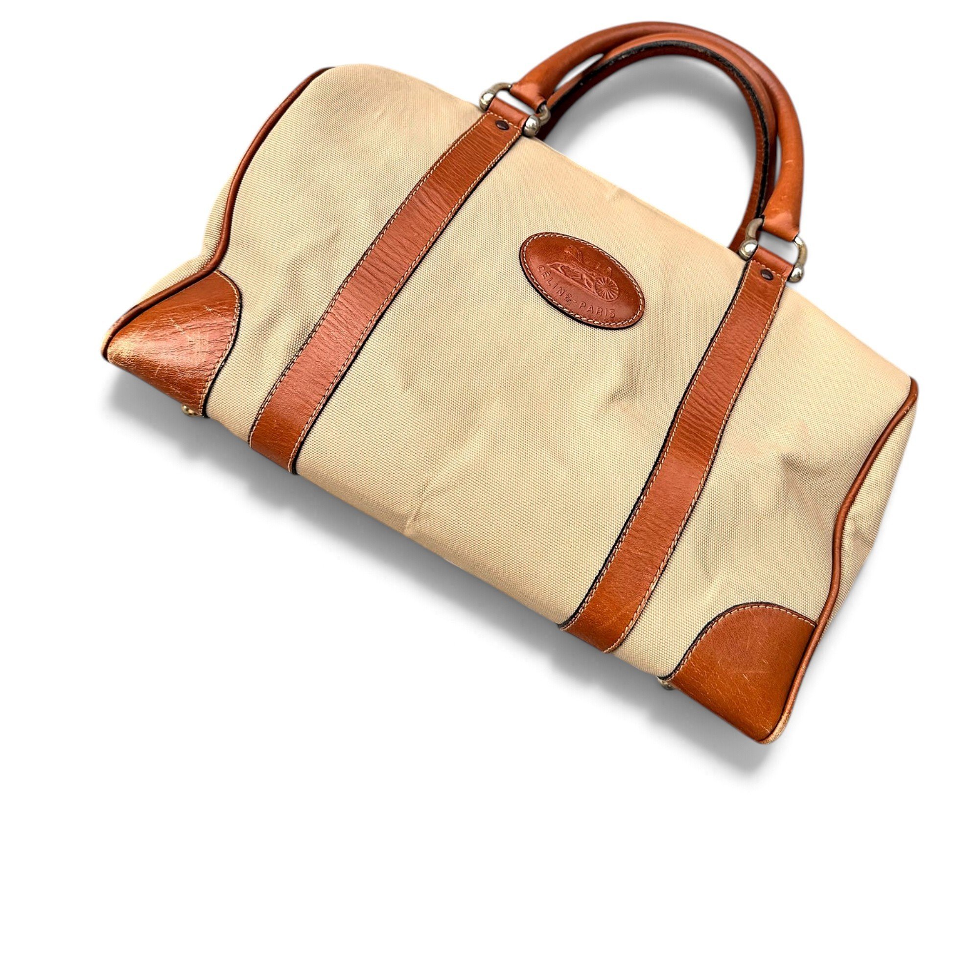 Leather bowling bag