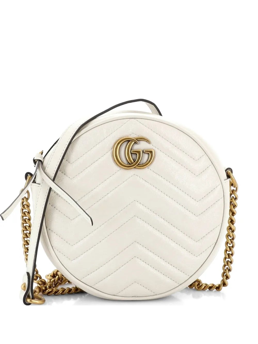 GG Marmont Round Shoulder Bag Matelasse Leather Mini crossbody bag