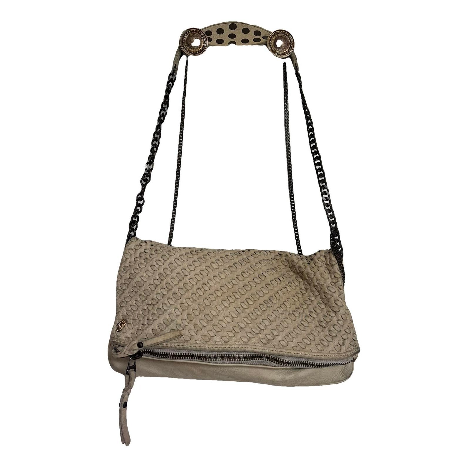 Rock leather crossbody bag