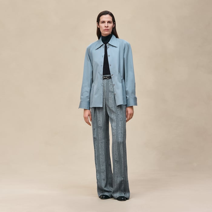 Bleu Adriatique "Cahier Du Colporteur" Pants