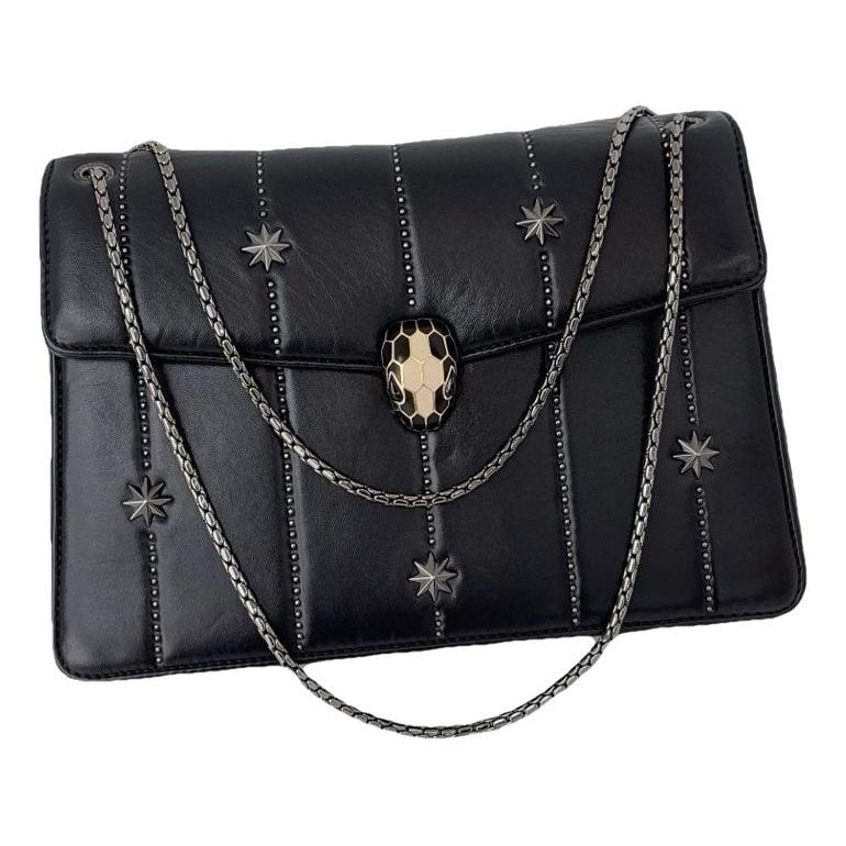 Serpenti leather handbag