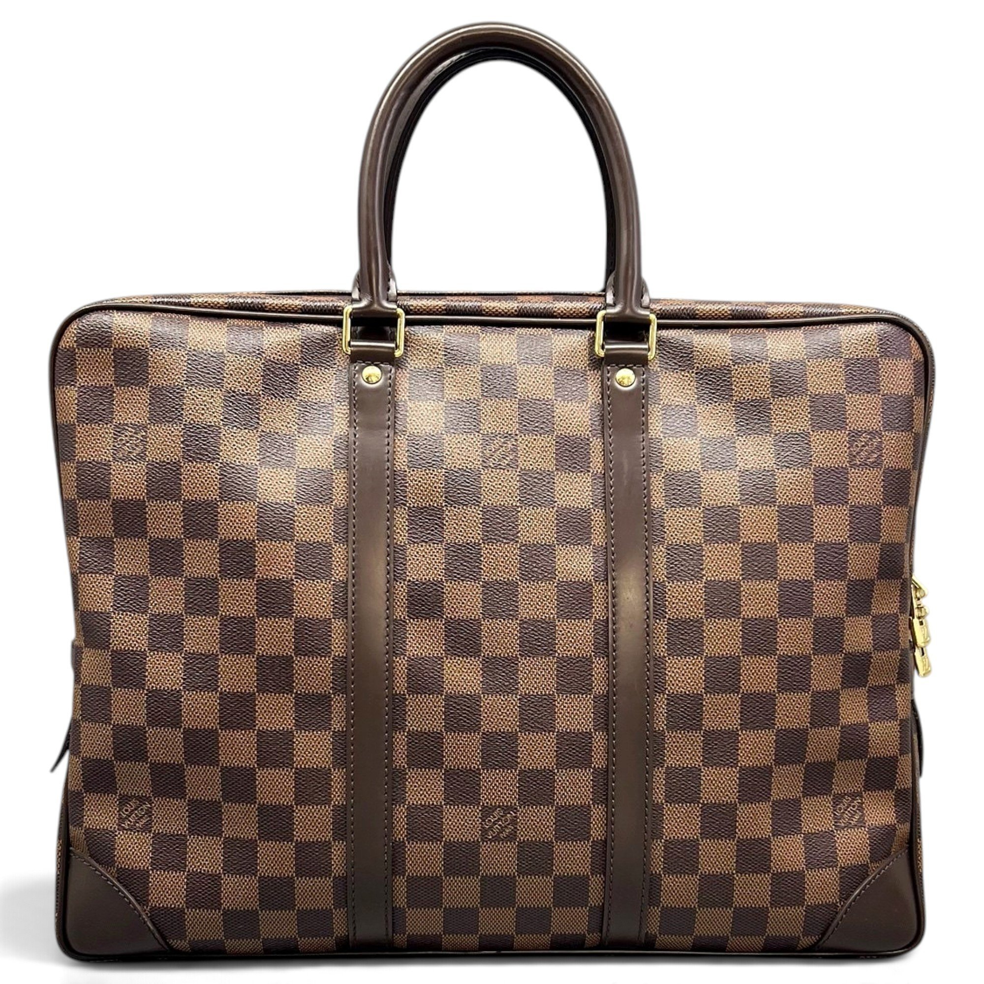 Porte Documents Voyage leather handbag