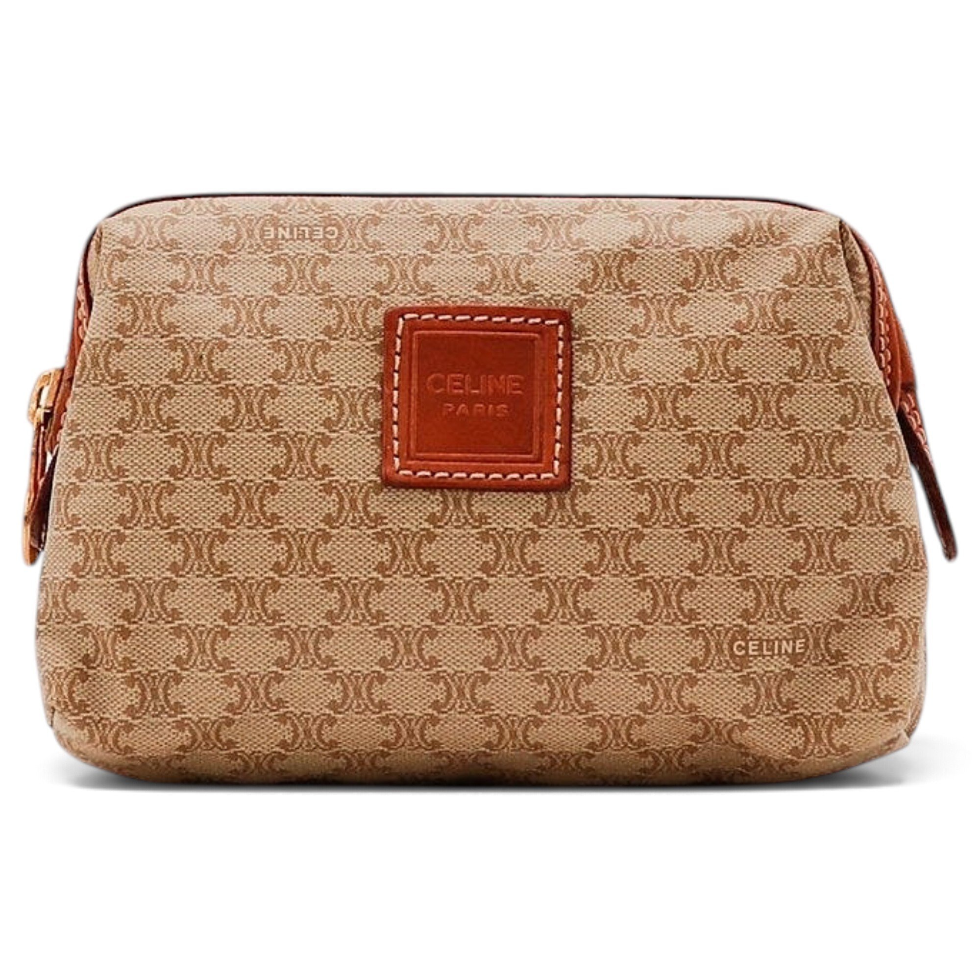 Triomphe Vintage cloth clutch bag