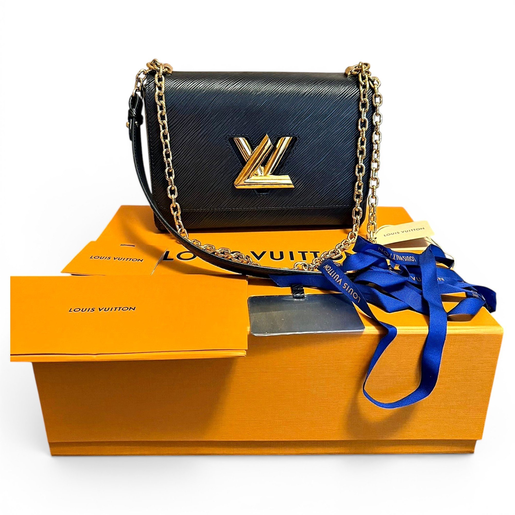 Twist leather crossbody bag