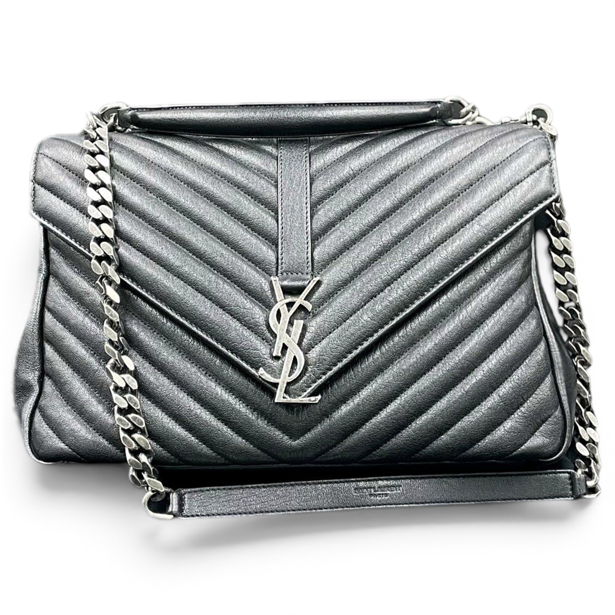 Collége monogramme leather handbag