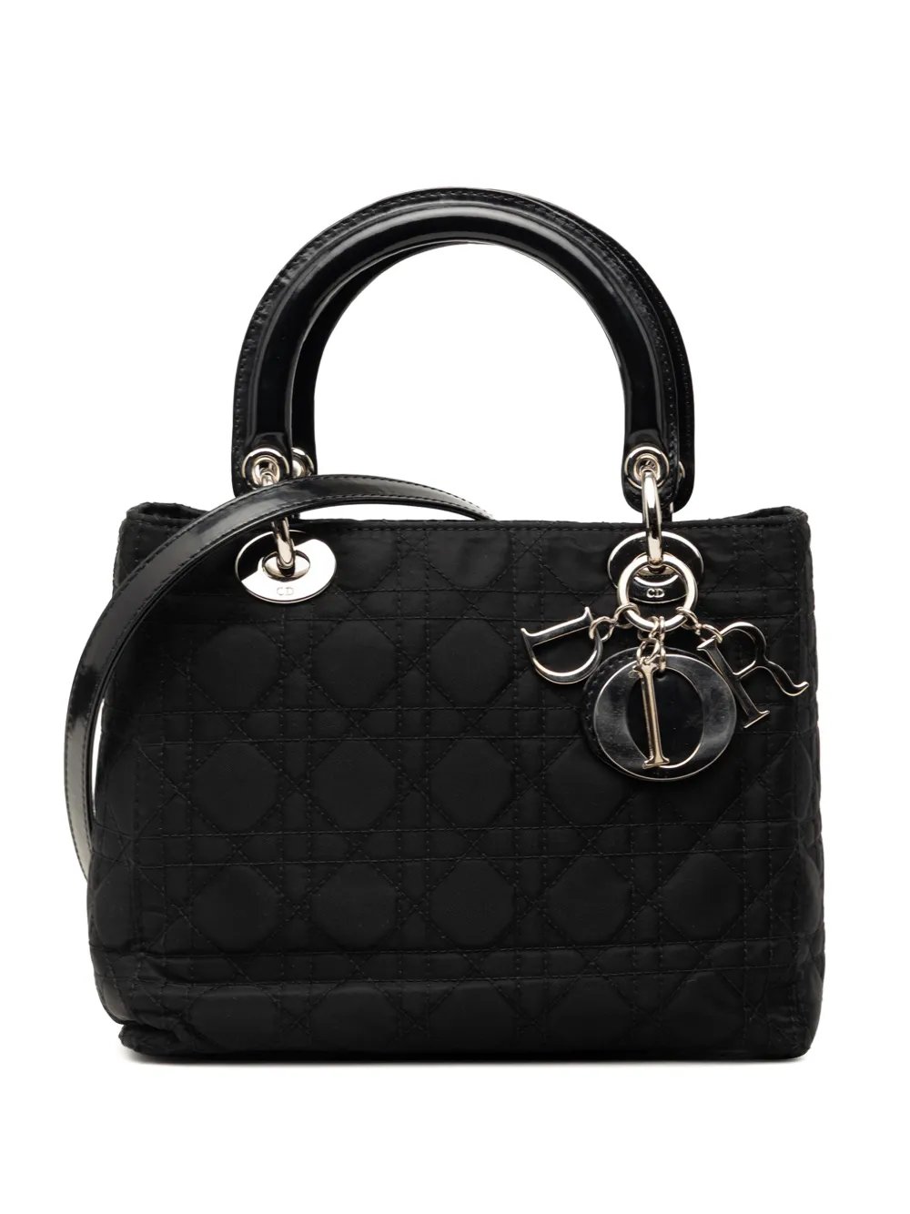 2002 Medium Nylon Cannage Lady Dior satchel