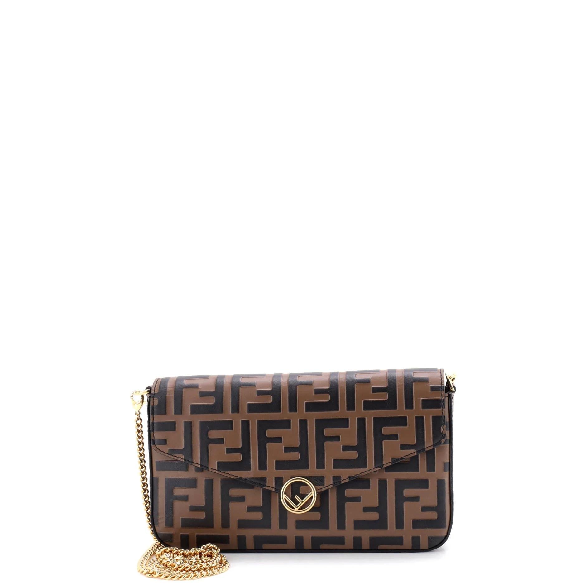 Leather clutch bag
