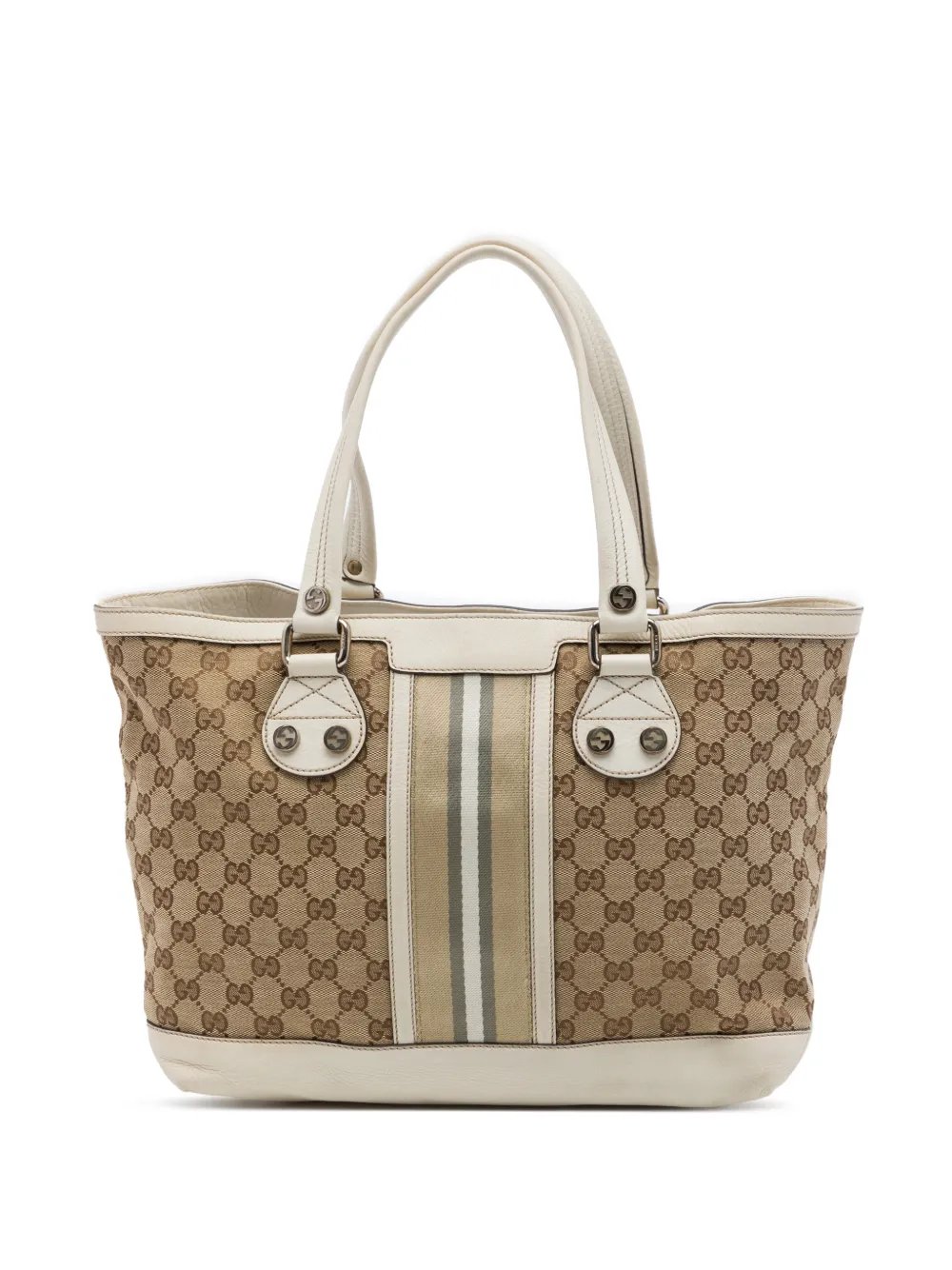 2016-2026 Small GG Canvas Web Libeccio Sunset tote bag