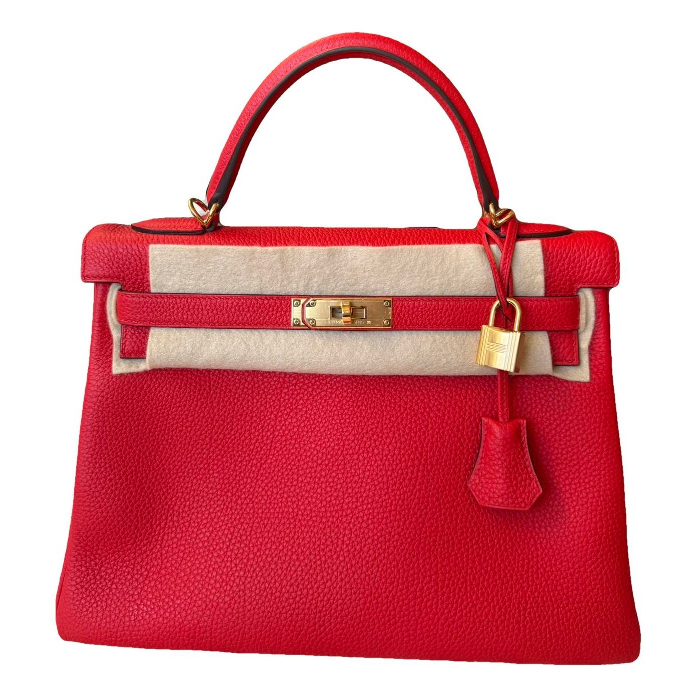 Hermes Kelly 32 Handbag Rouge De Coeur Togo Leather 2020