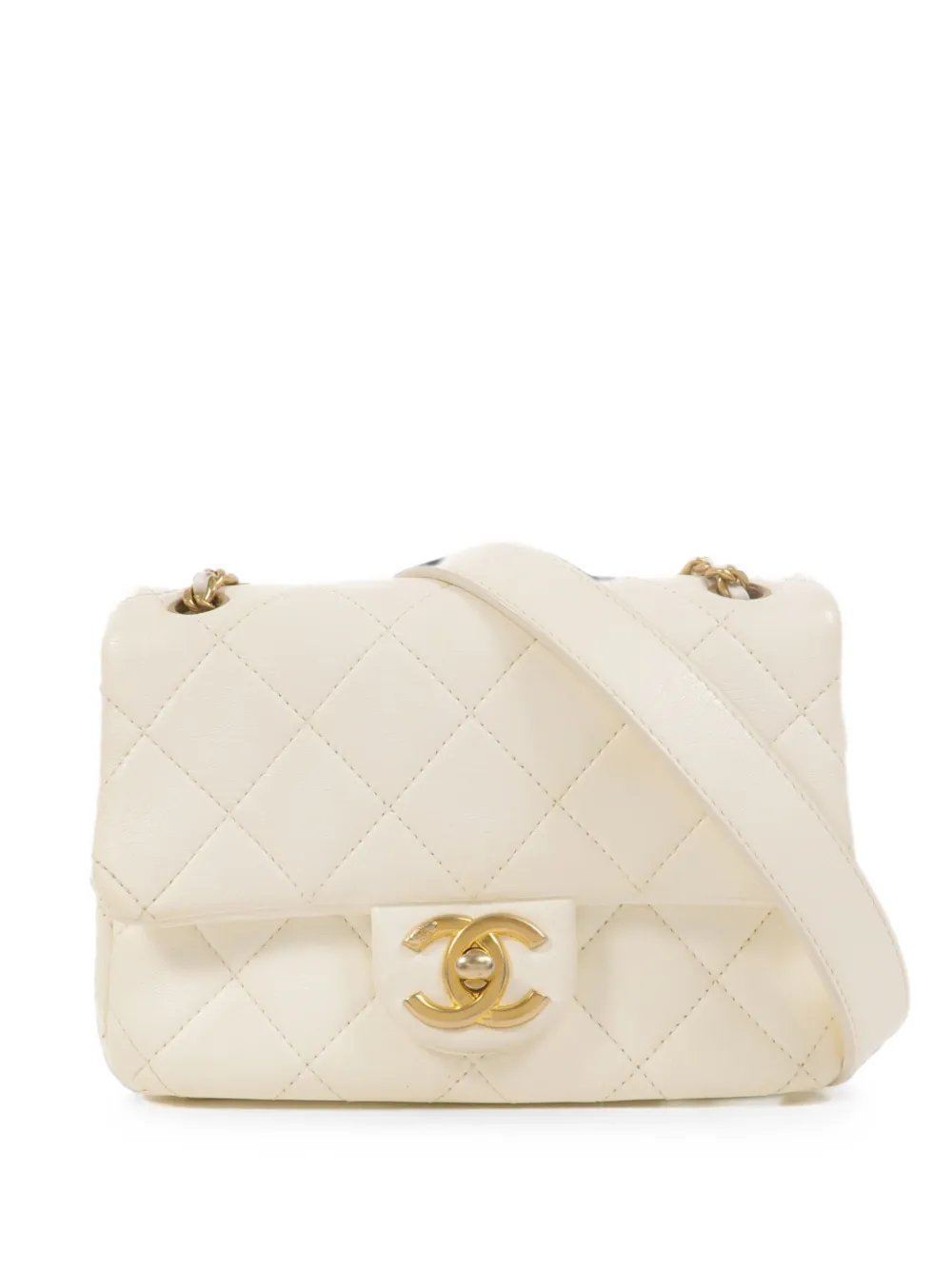 CC turn-lock shoulder bag