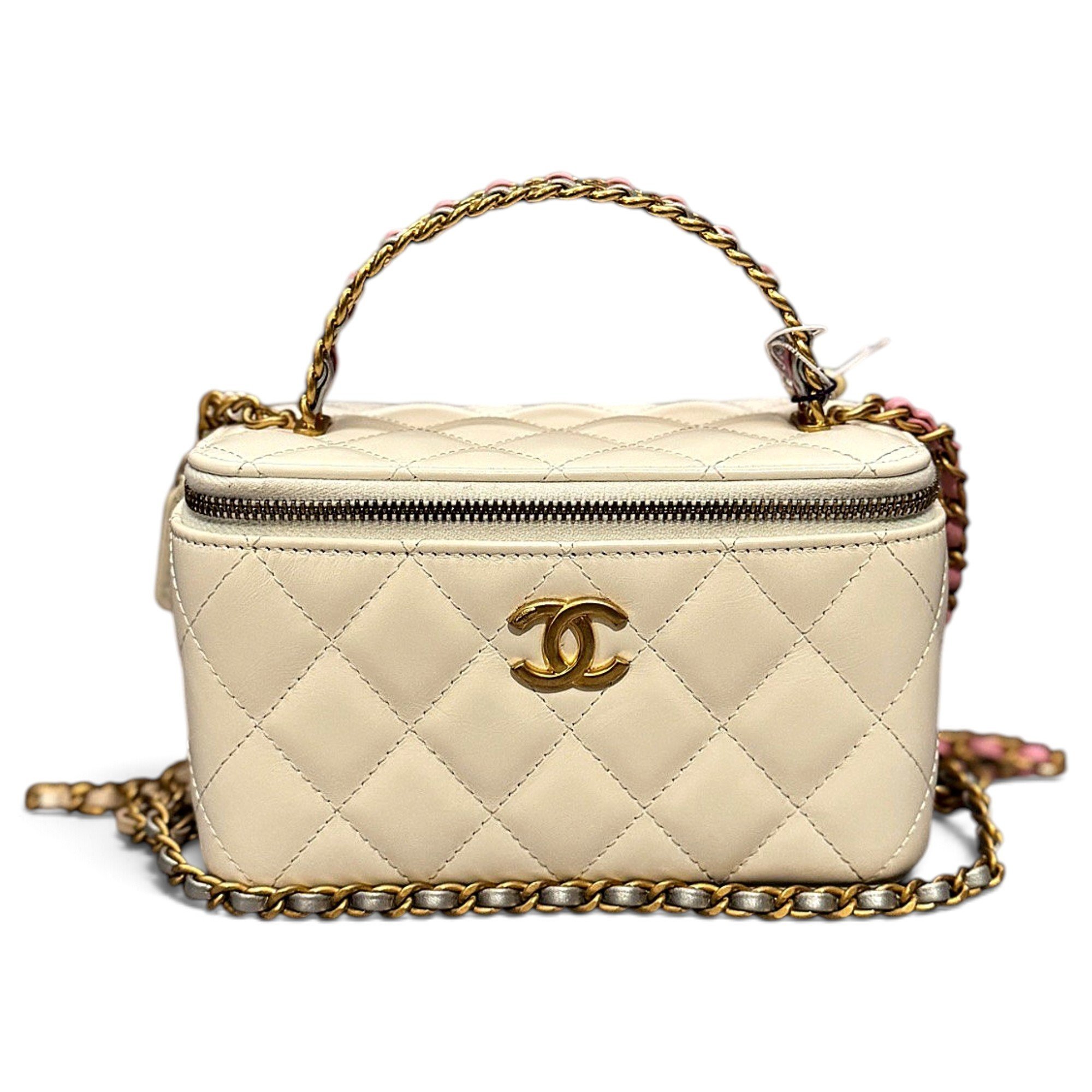 Trendy CC Vanity leather handbag
