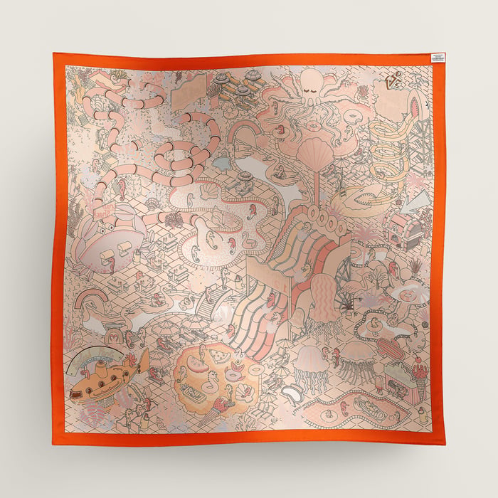 Splash Park Double Face Scarf 90