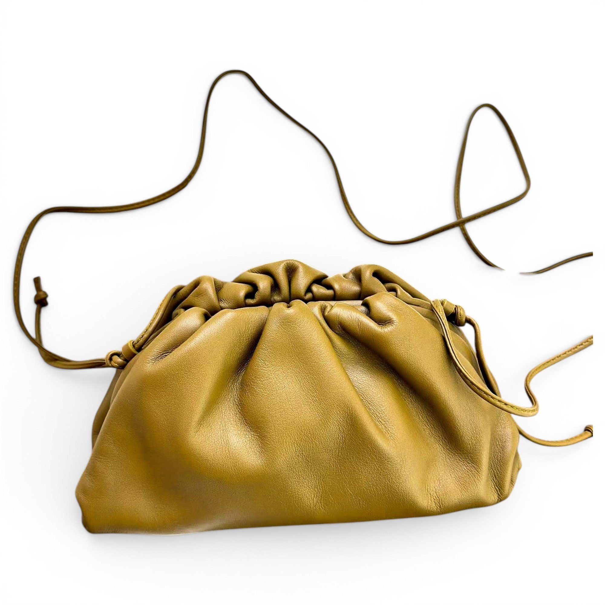 Pouch leather handbag