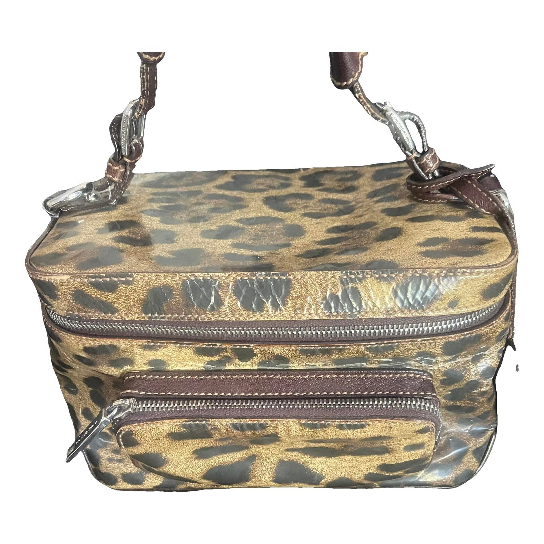 Patent leather handbag