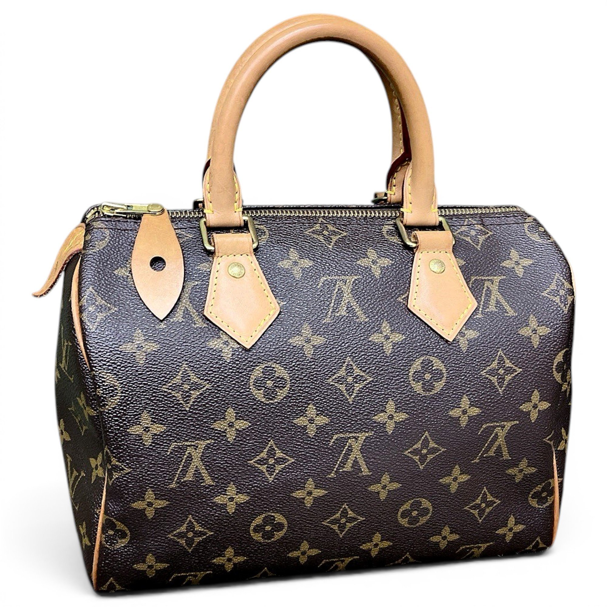 Speedy leather handbag