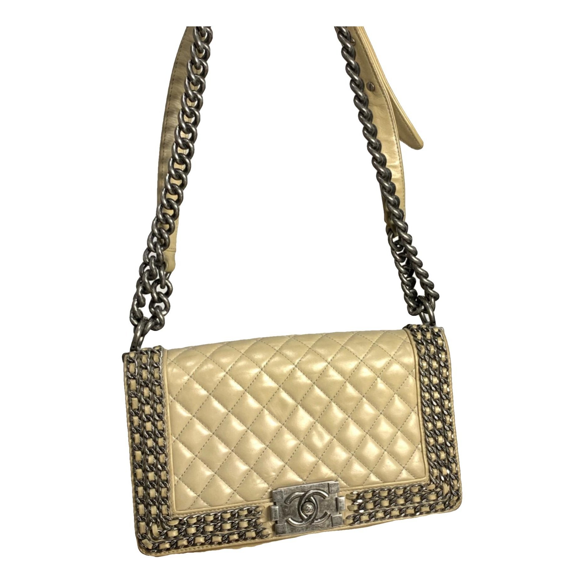 Boy leather crossbody bag