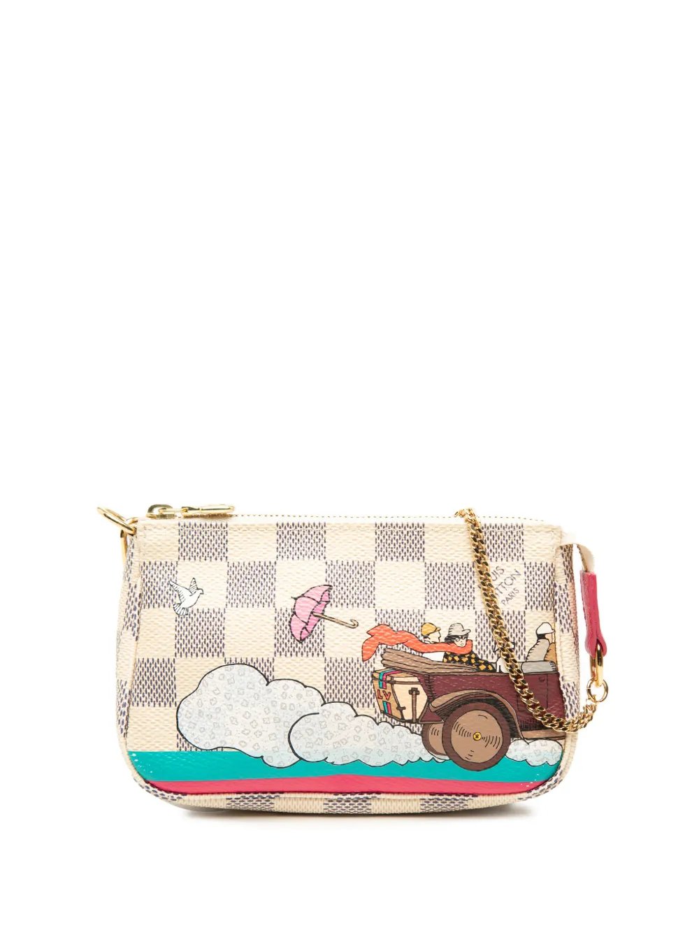 2015 Damier Azur Evasion Mini Pochette Accessoires handbag