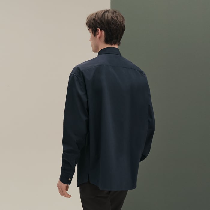 Marine "Double Devant" Boxy Fit Shirt