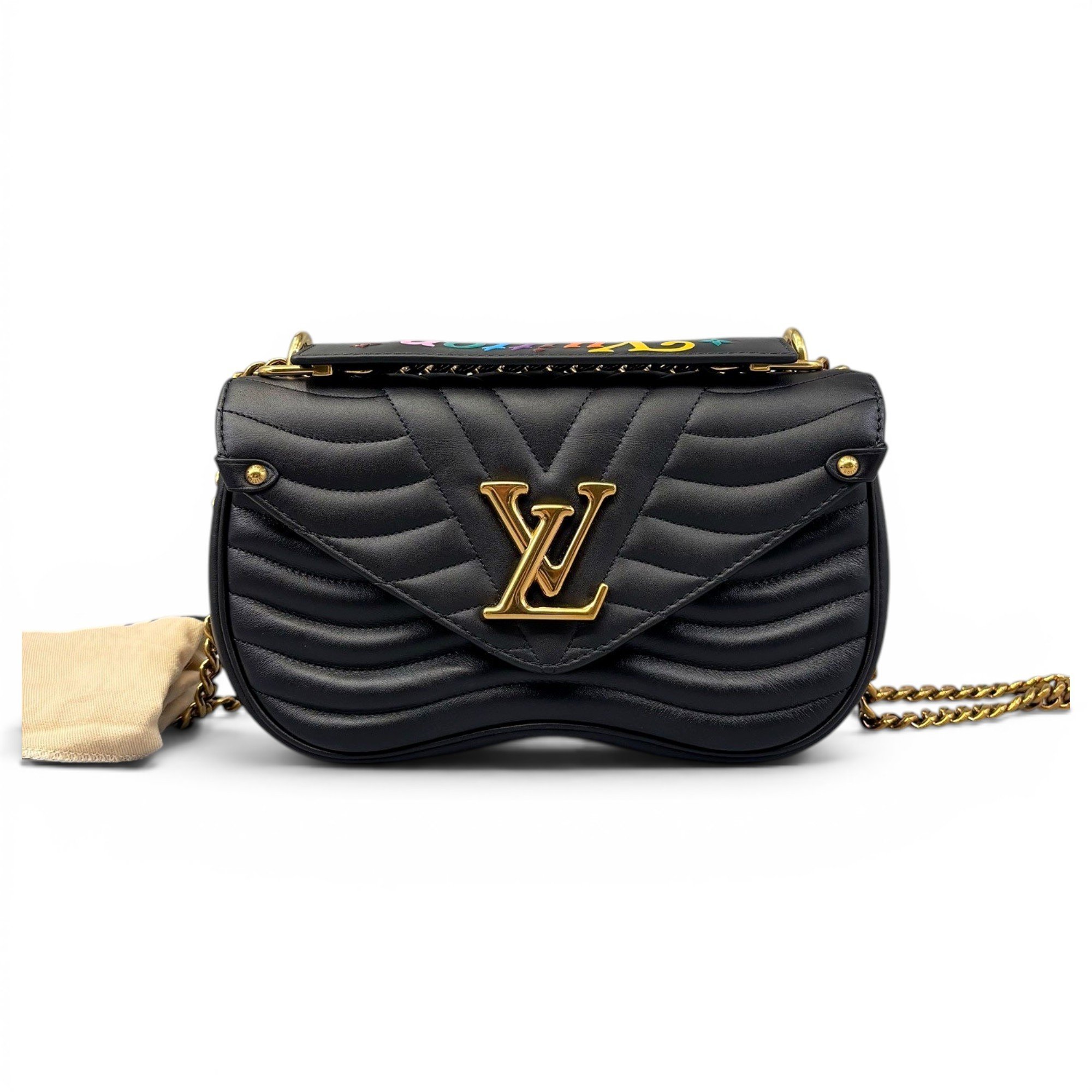 New Wave leather handbag