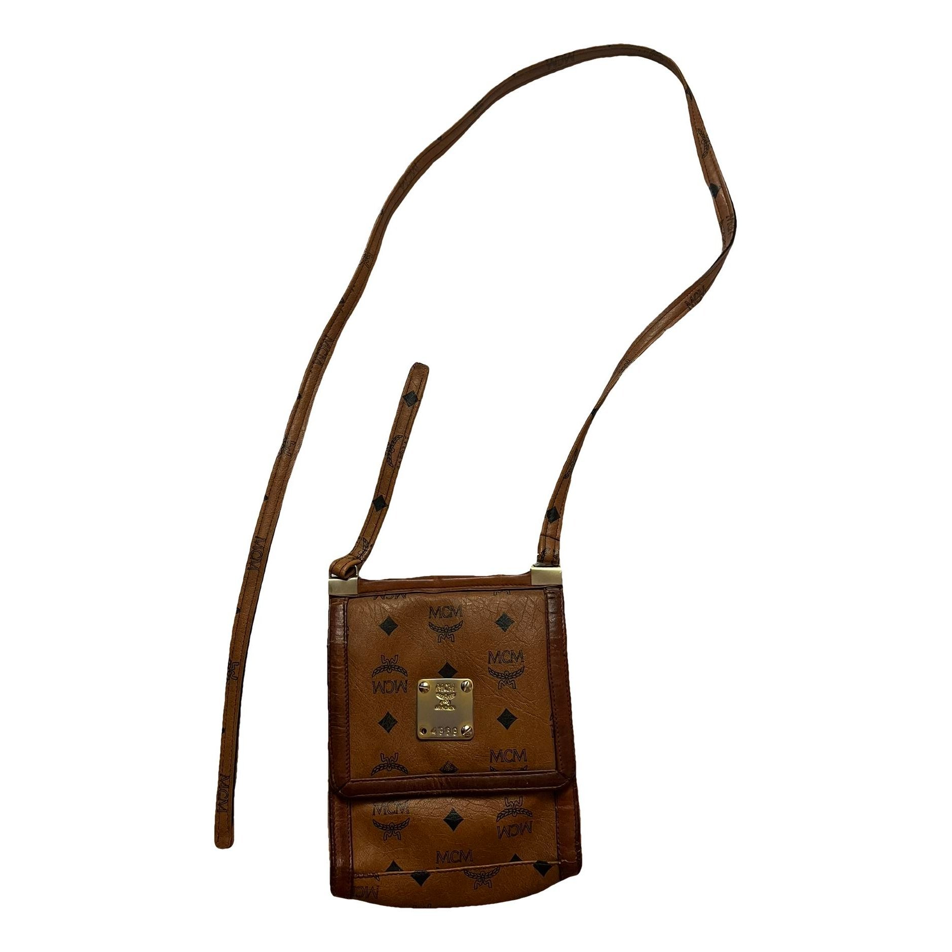 Leather clutch bag