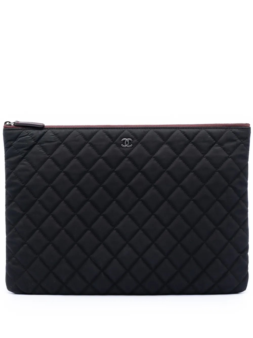 2013-2014 Large Quilted Nylon O Case clutch bag