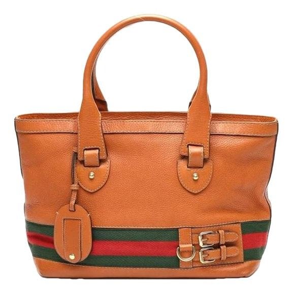 Leather tote