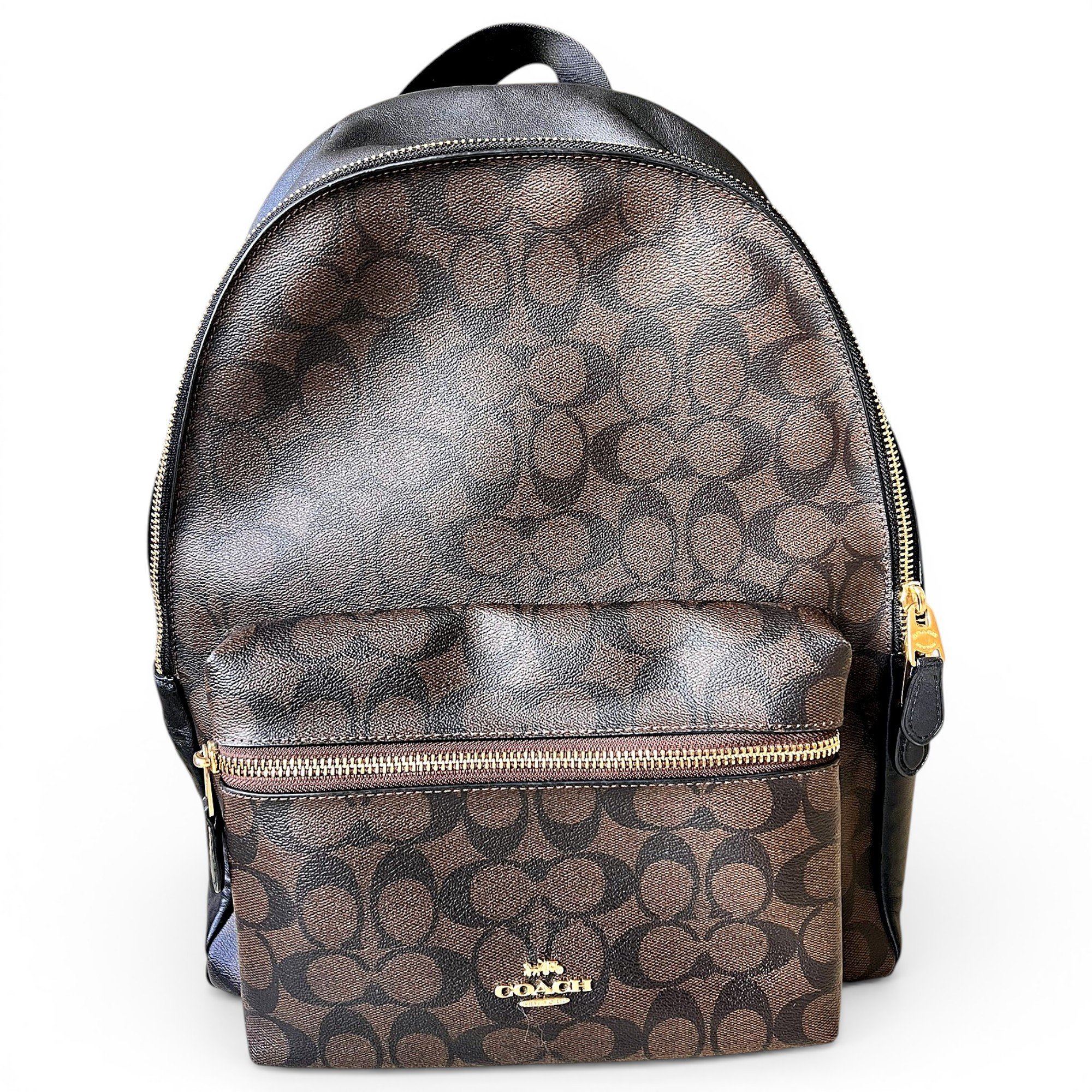 Leather backpack