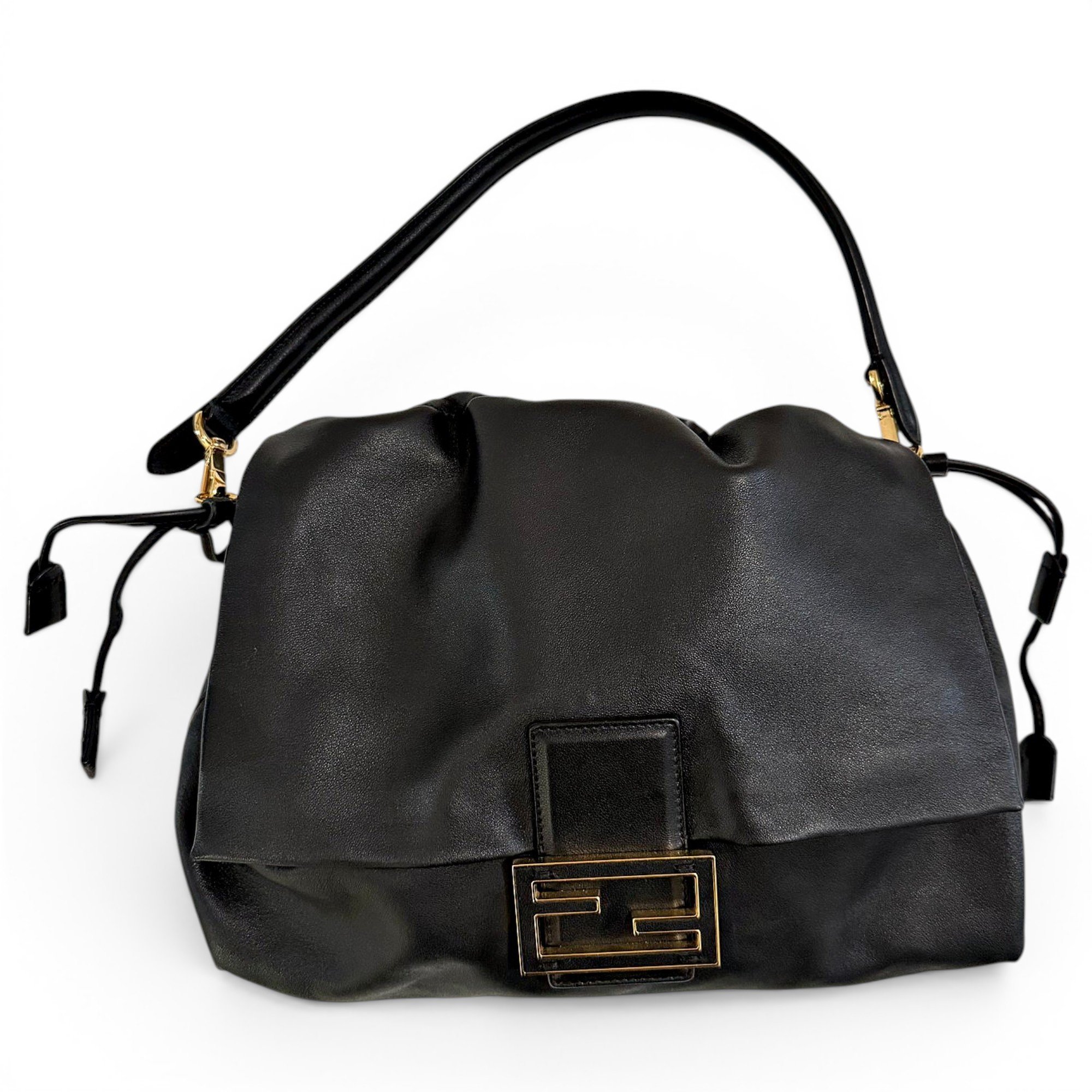 Baguette leather handbag