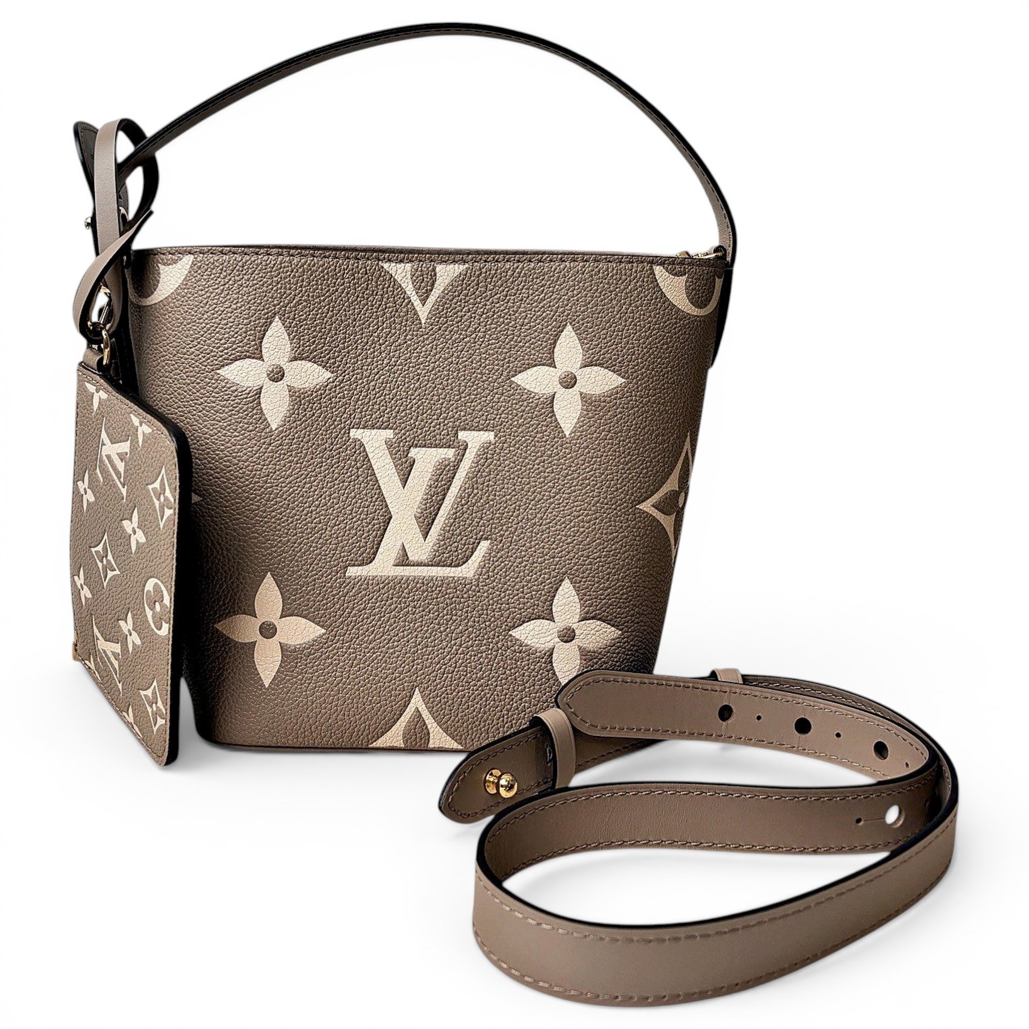 Shopping leather handbag