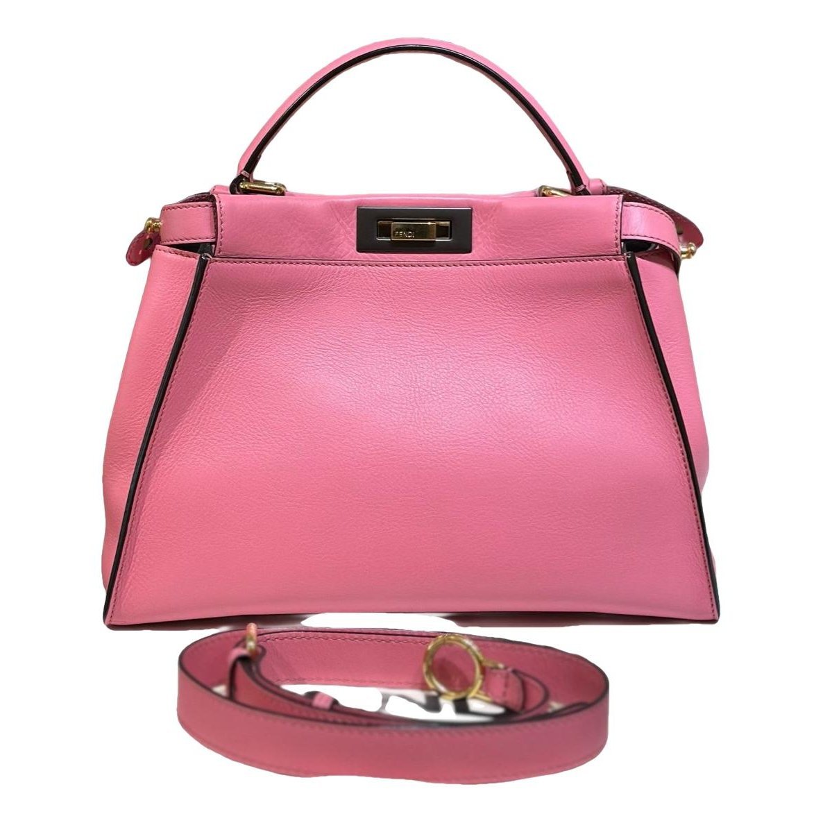 Peekaboo mini pocket leather mini bag