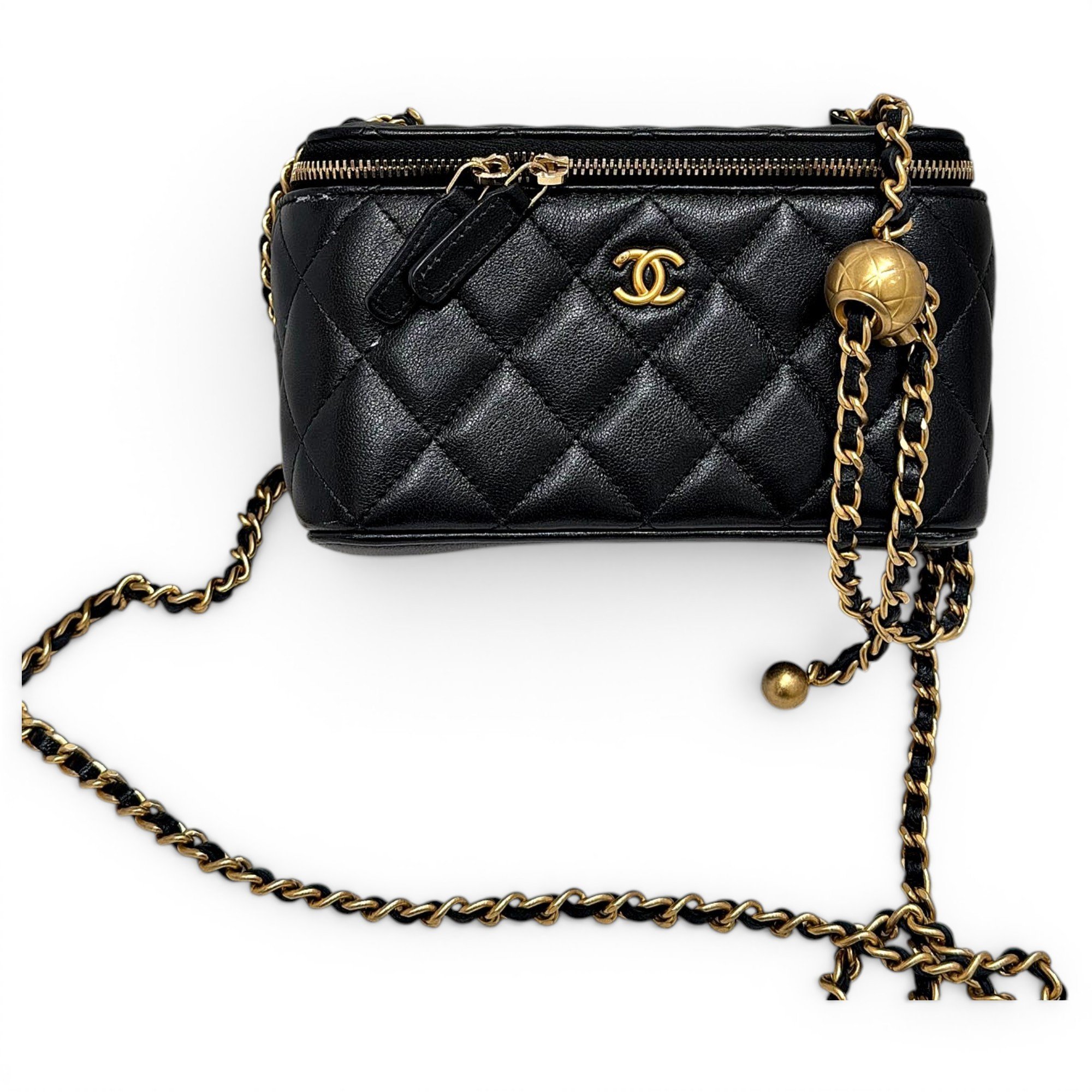 Trendy CC Vanity leather handbag