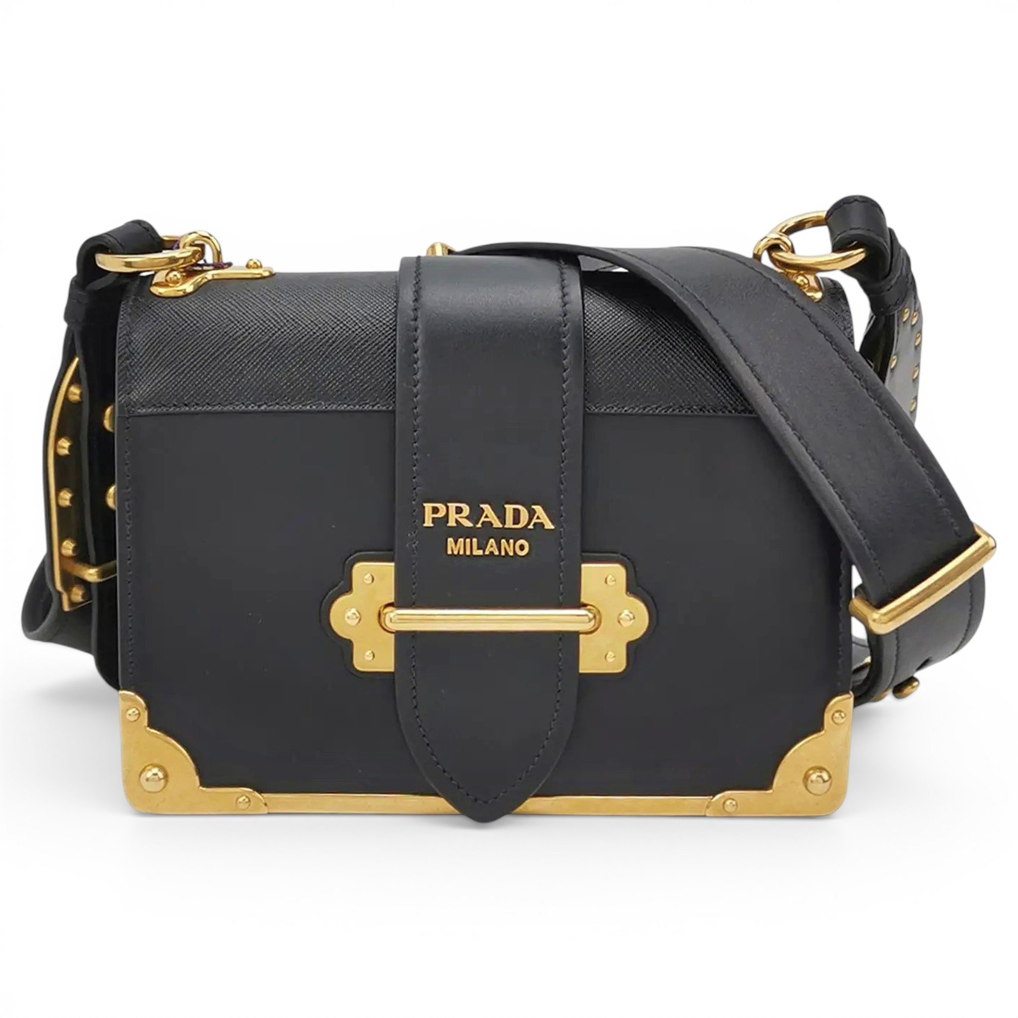 Cahier leather crossbody bag