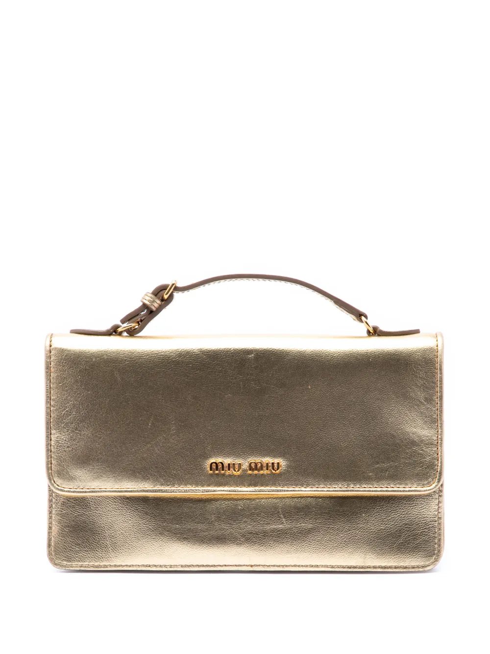 2010 Metallic Leather Top Handle Wallet Bag handbag