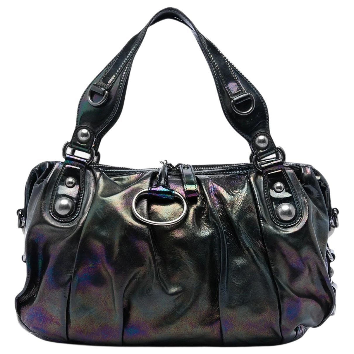 Gucci B leather satchel