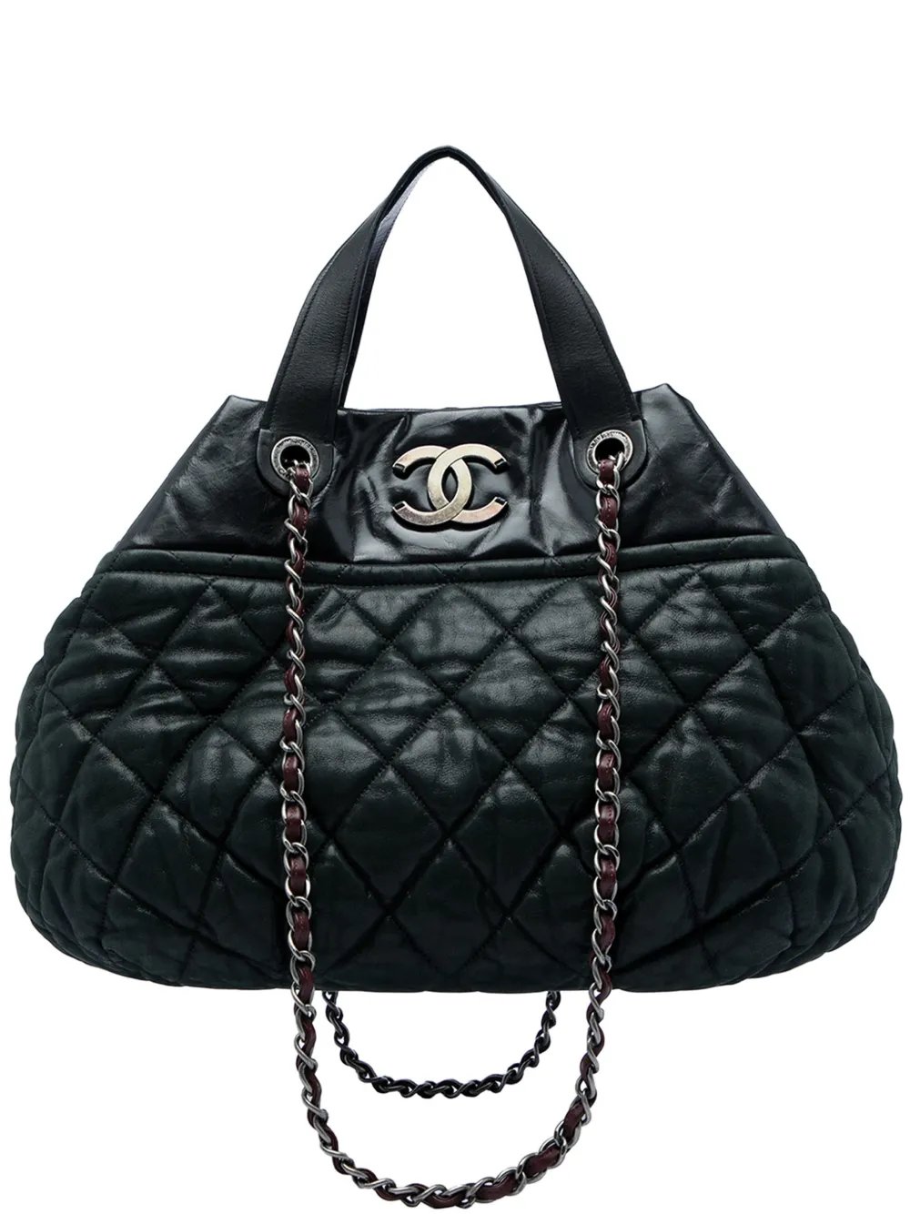 2012 Large Quilted Iridescent Calfskin In The Mix satchel