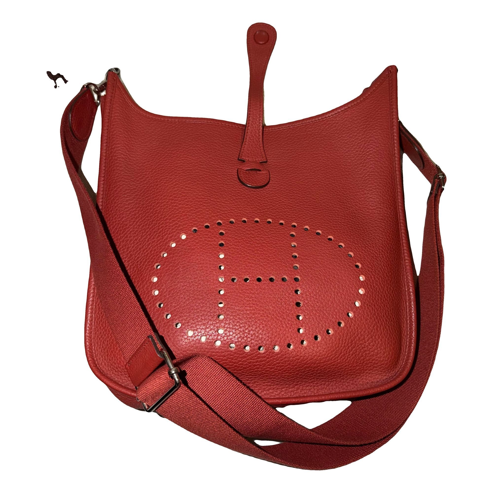 Hermes Evelyne Handbag Clemence Leather