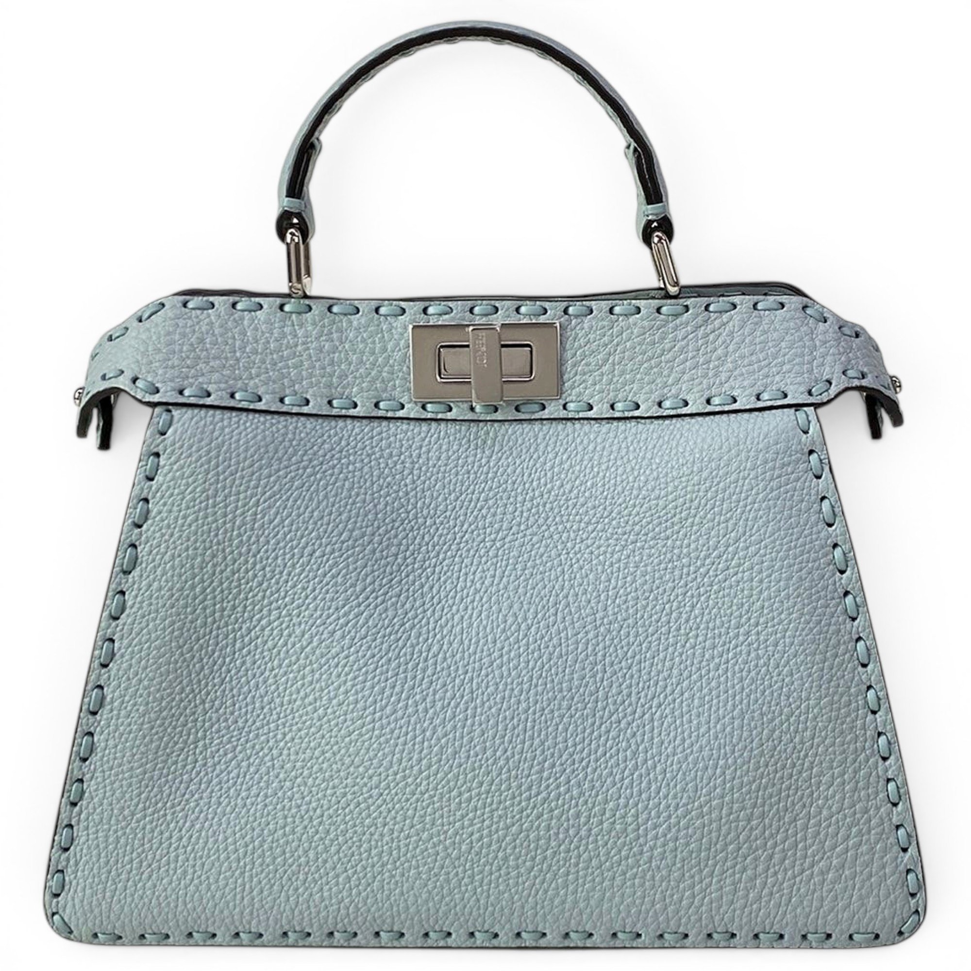 Peekaboo leather handbag