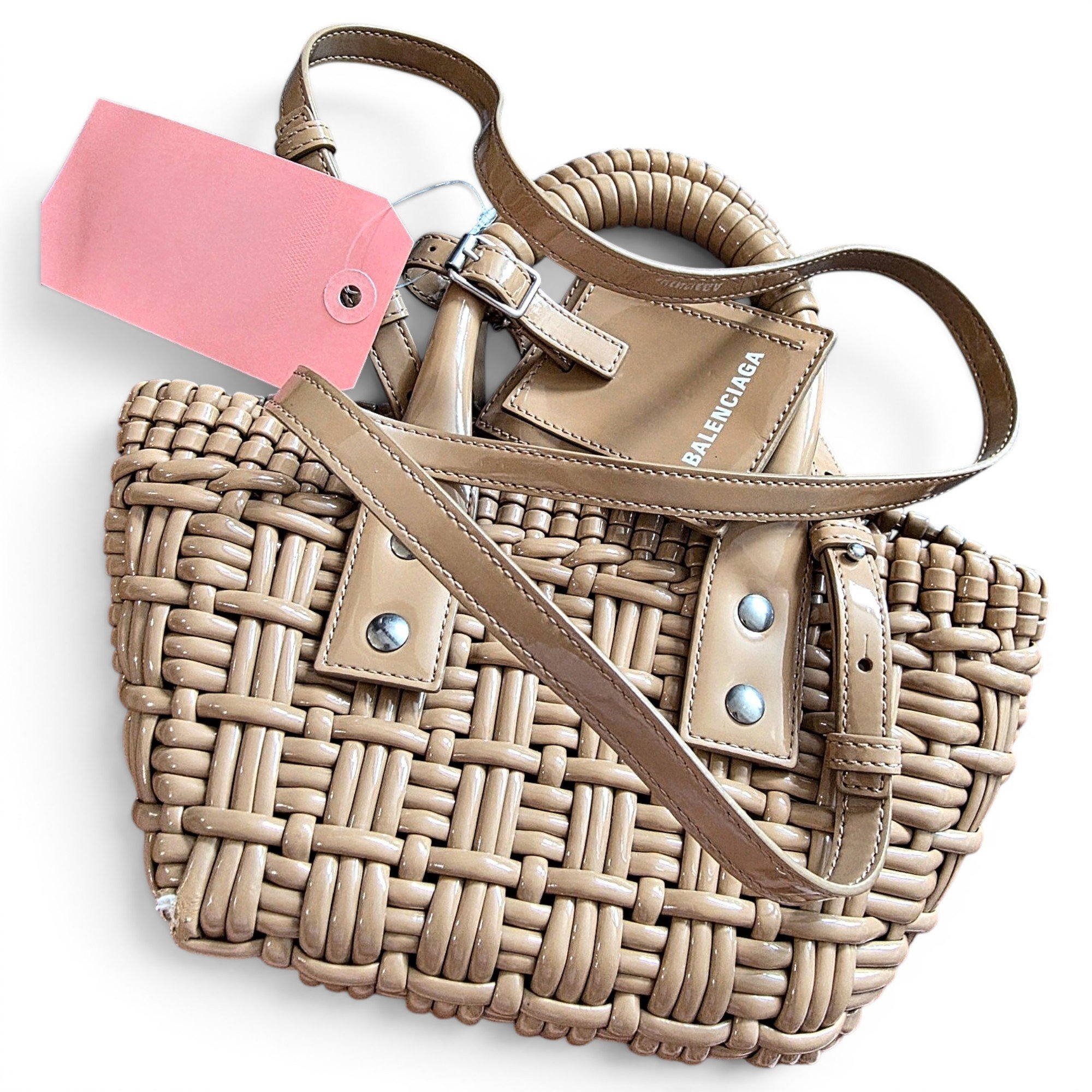 Bistro Panier patent leather tote