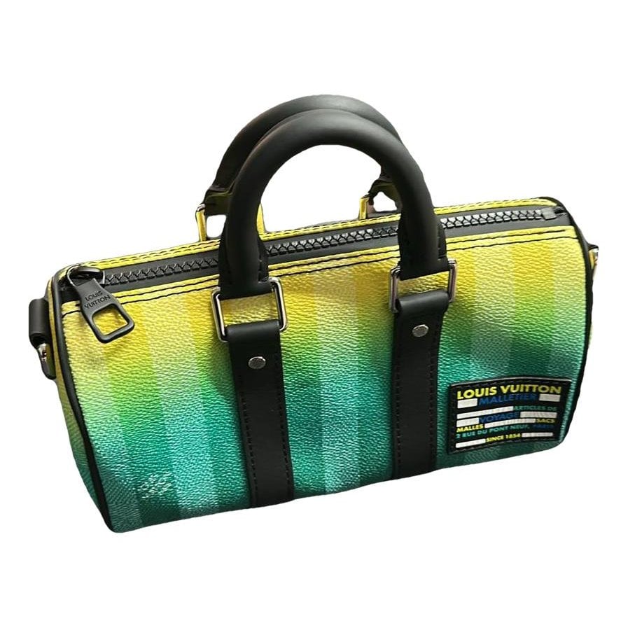Leather clutch bag