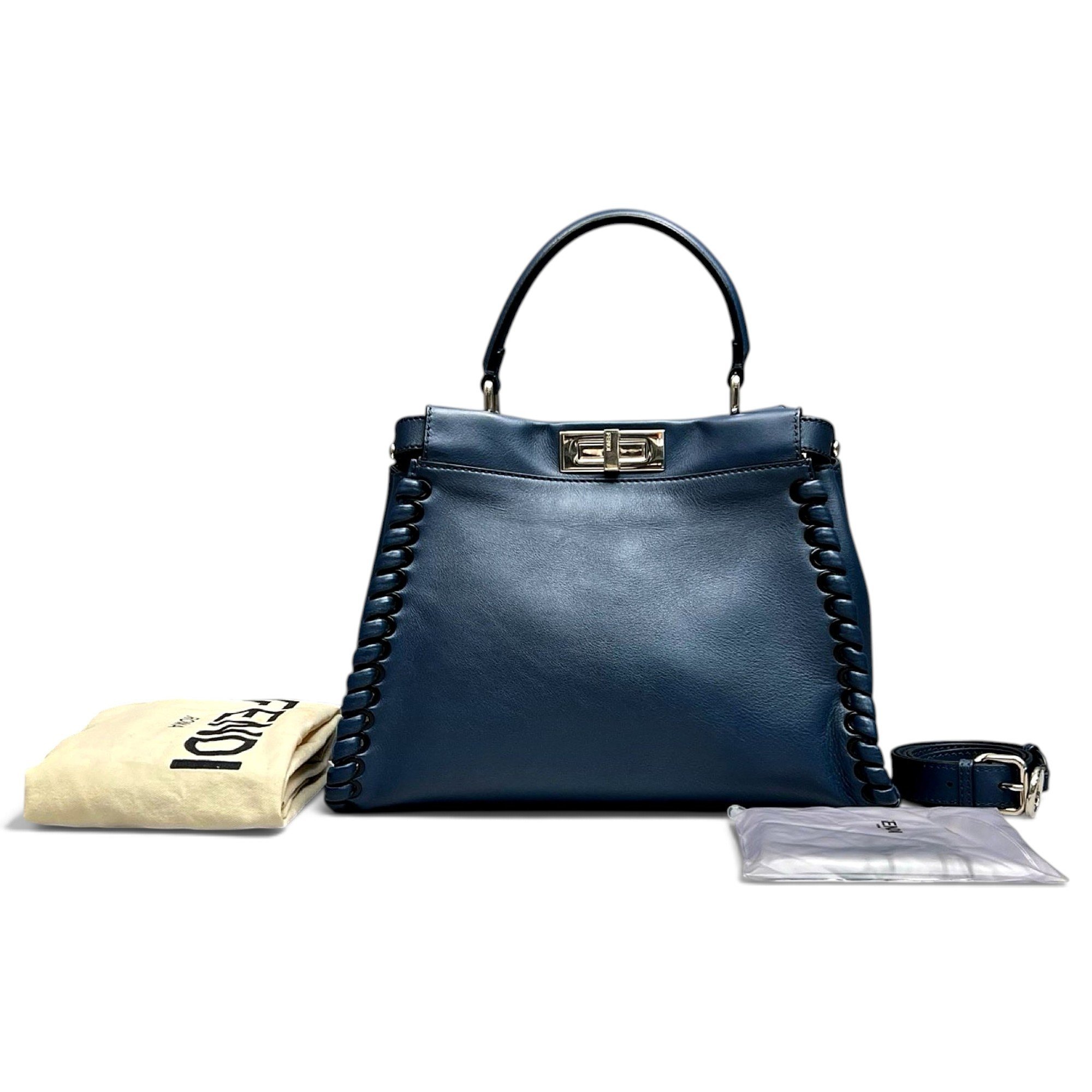 Peekaboo leather handbag