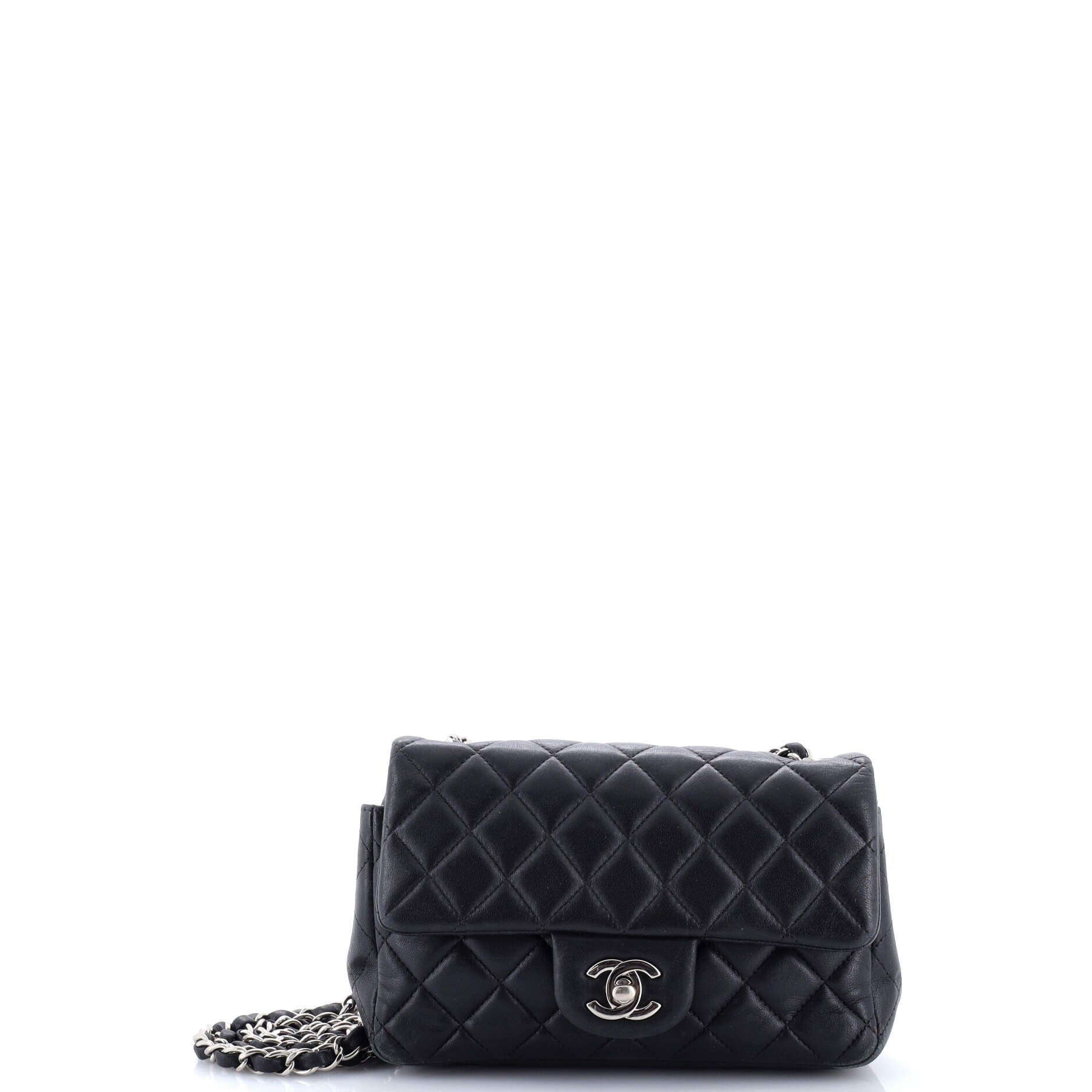 Chanel Classic Single Flap Bag Quilted Lambskin Mini
