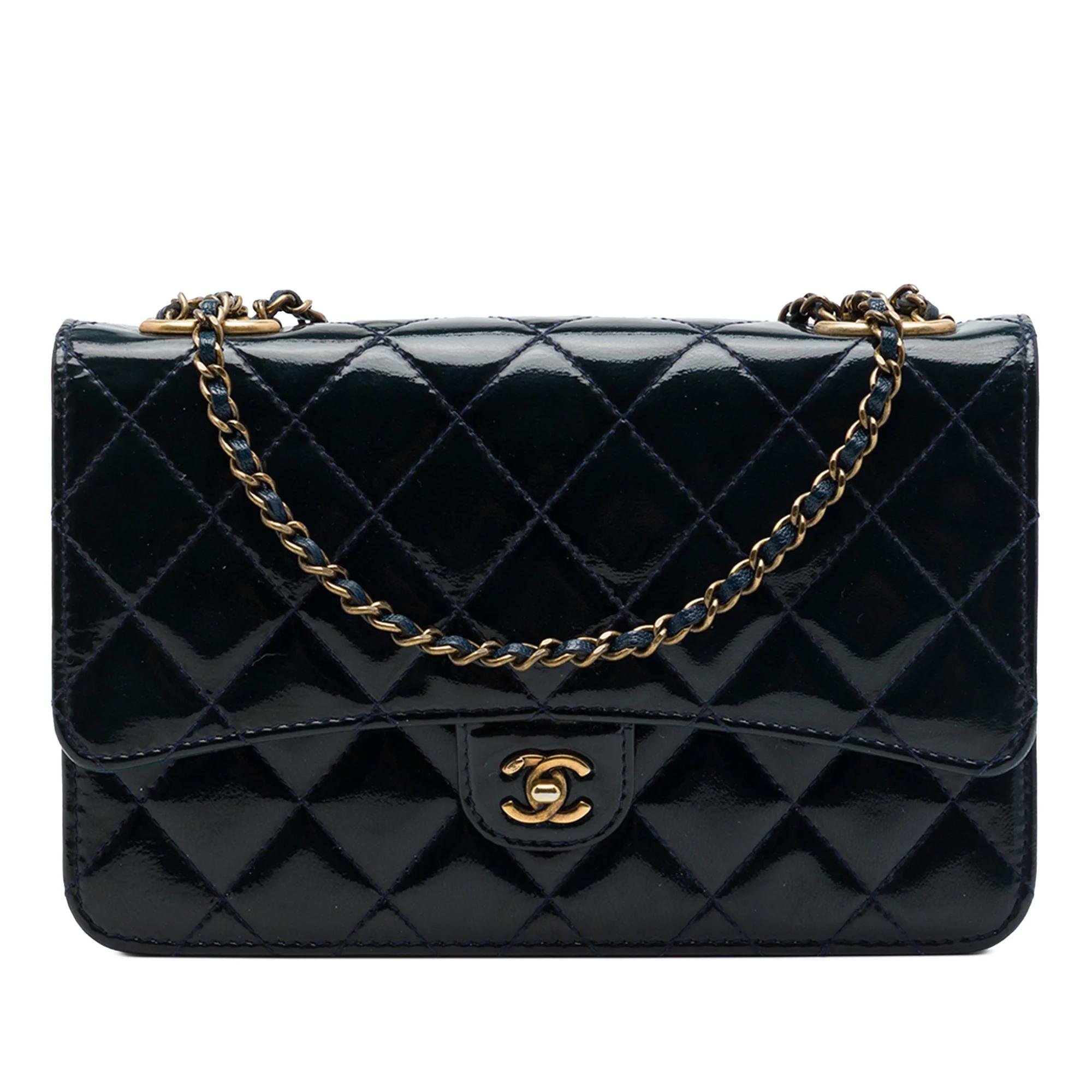 Wallet On Chain leather handbag