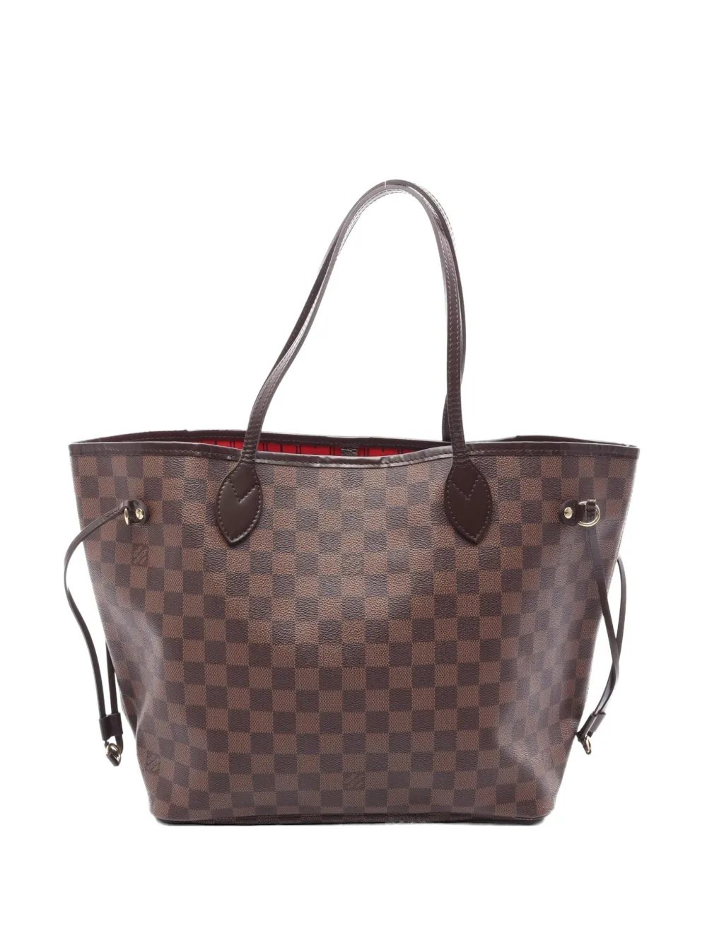 2012 Neverfull MM Damier leather tote bag