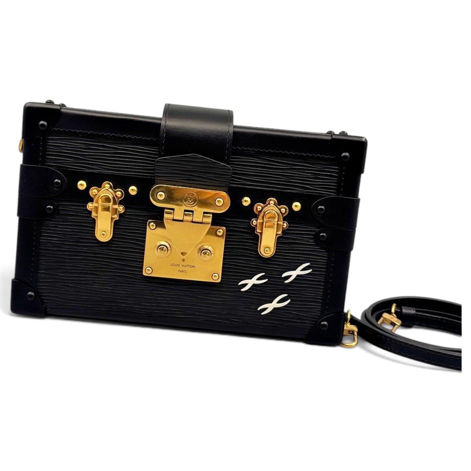 Petite Malle leather handbag