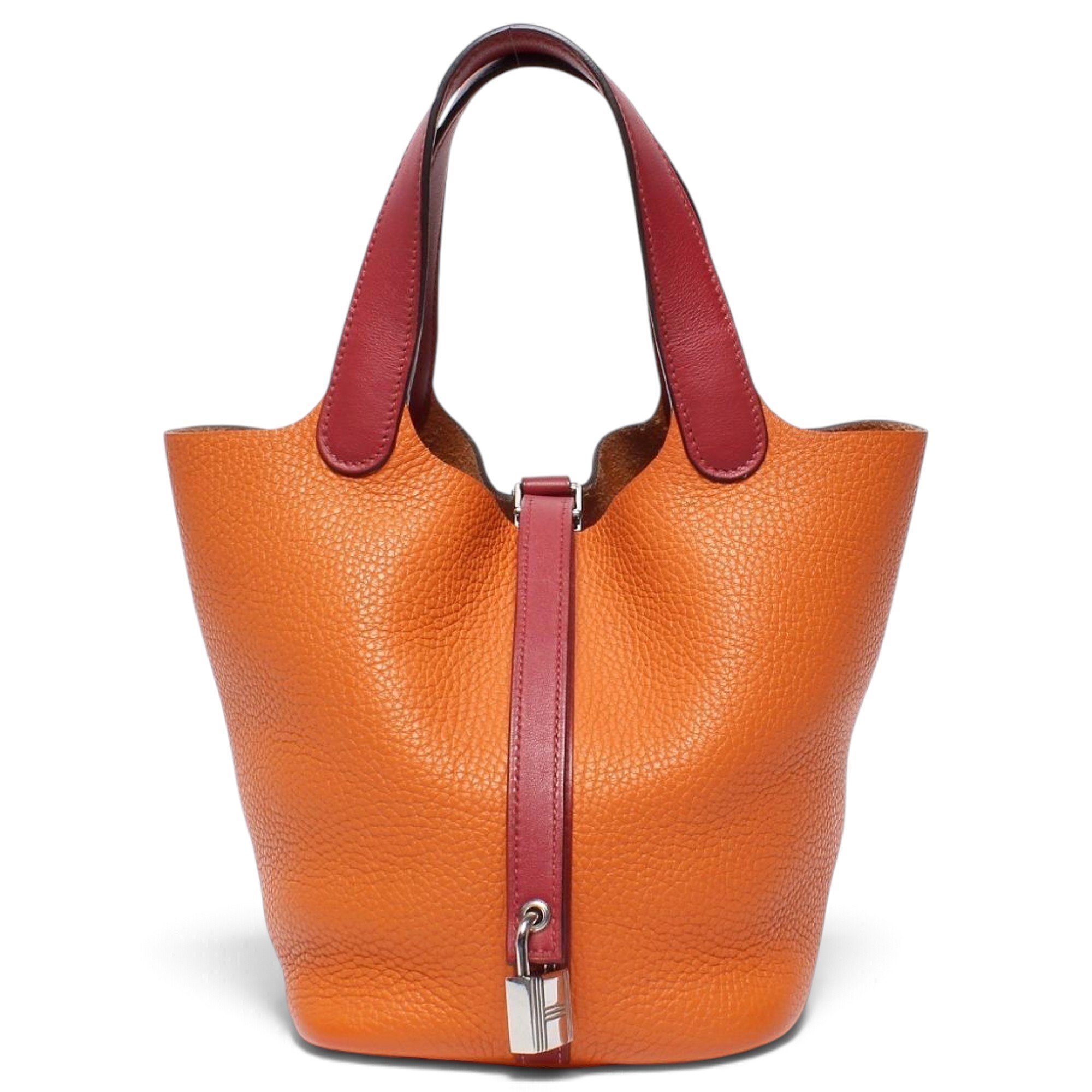 Picotin leather handbag