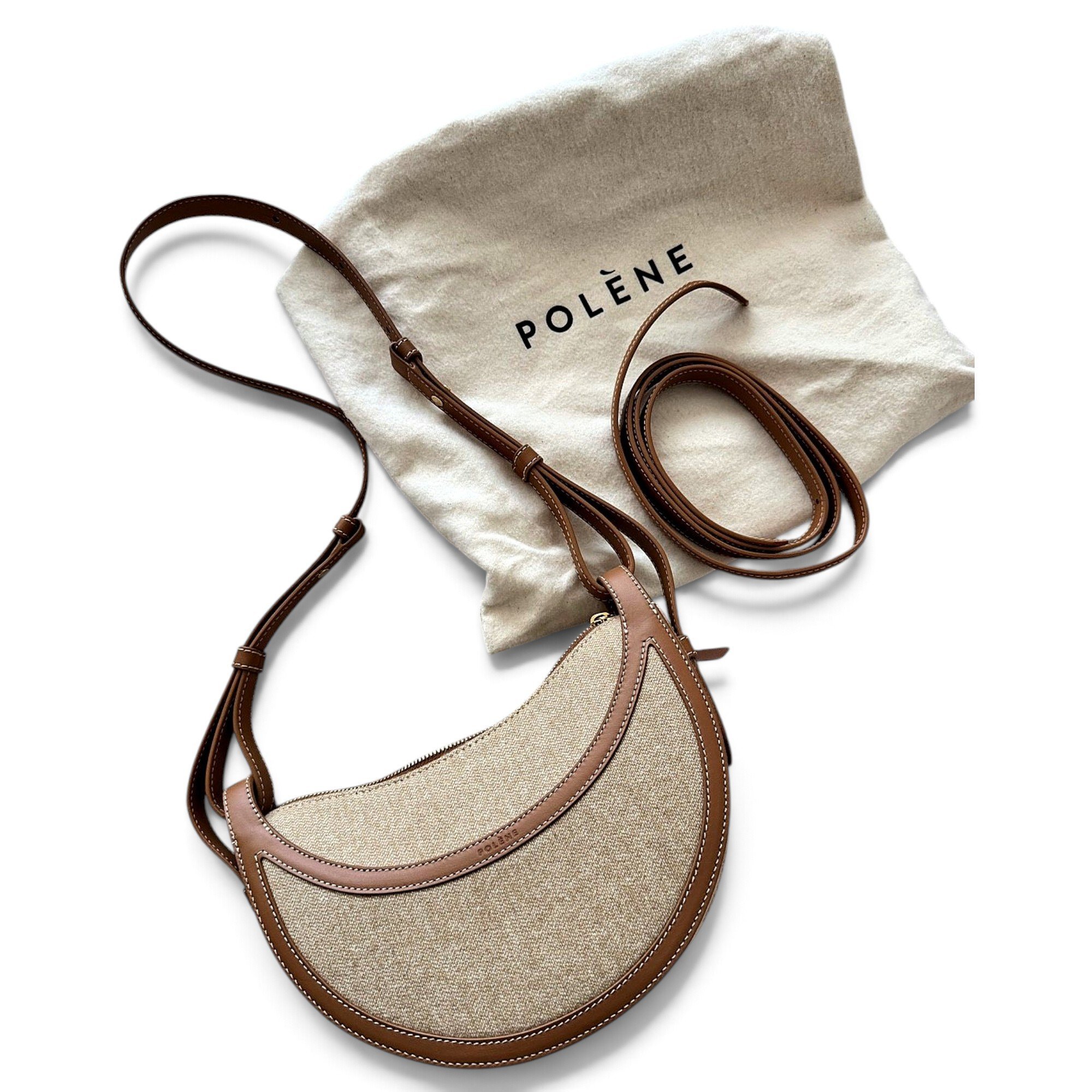 Polene Numéro Dix leather crossbody bag