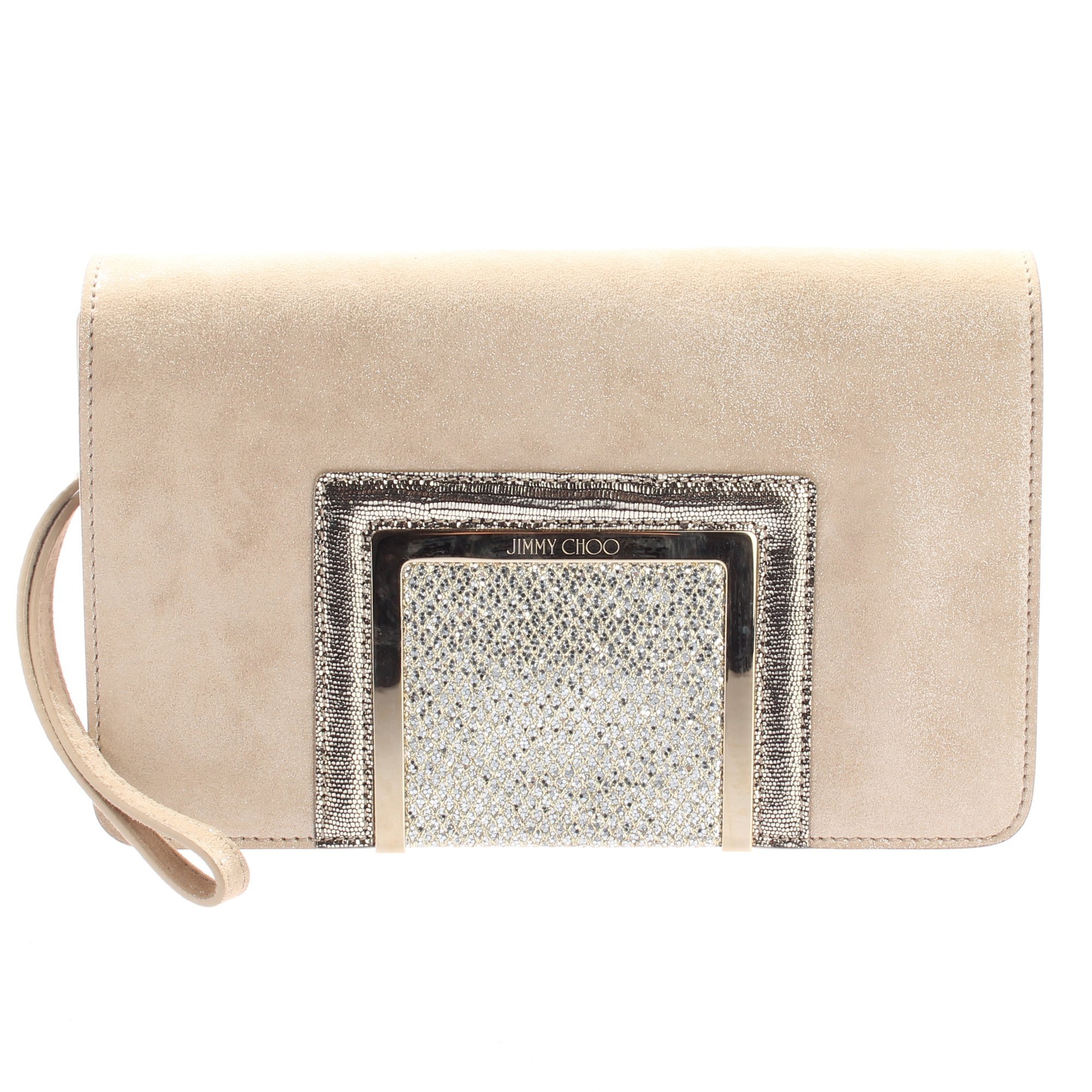Leather clutch bag