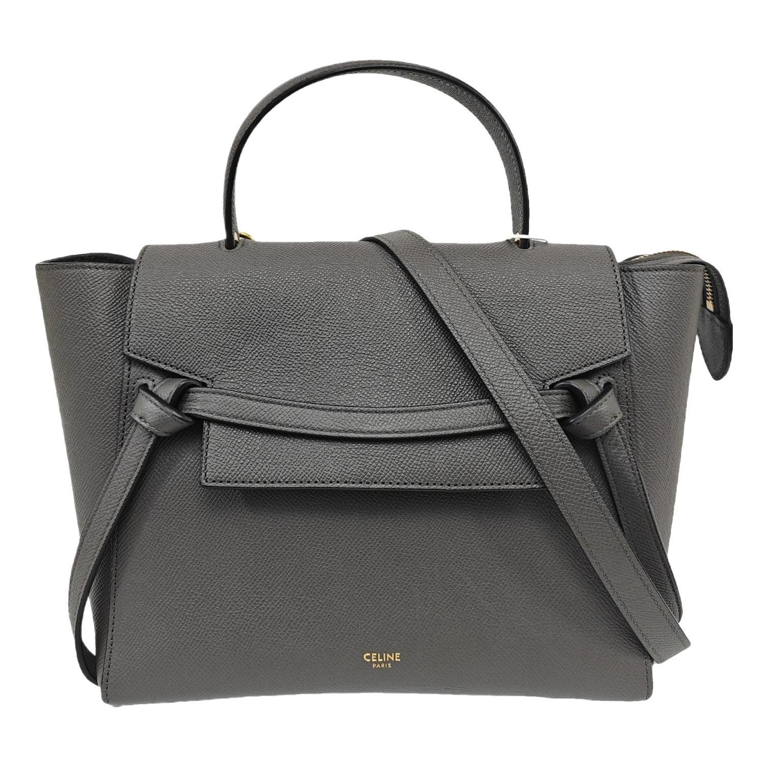Belt leather handbag