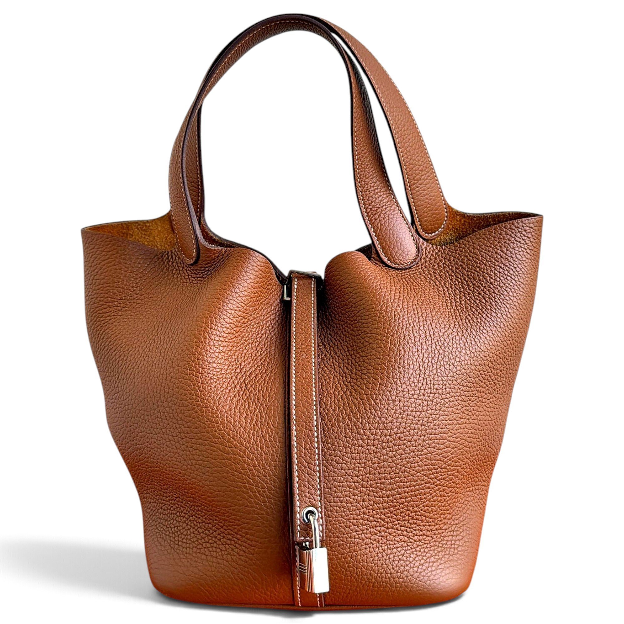 Picotin leather handbag